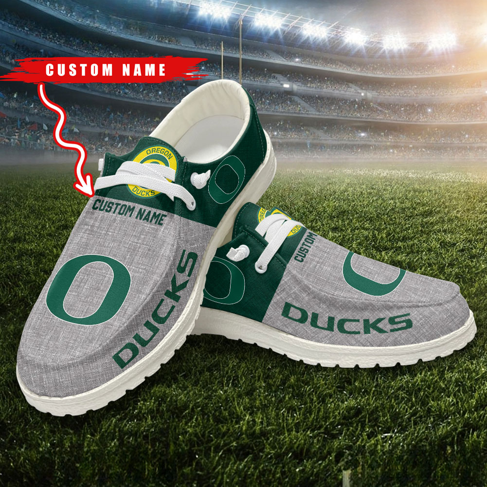 Oregon Ducks Personalized Hey Dude Shoes - Famjoys Oregon Ducks Personalized Hey Dude Shoes - Famjoys