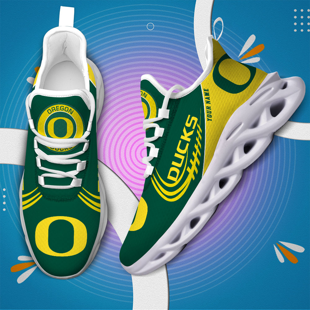 Oregon Ducks PERSONALIZED MAX SOUL SHOES T1 - Famjoys Oregon Ducks PERSONALIZED MAX SOUL SHOES T1 - Famjoys