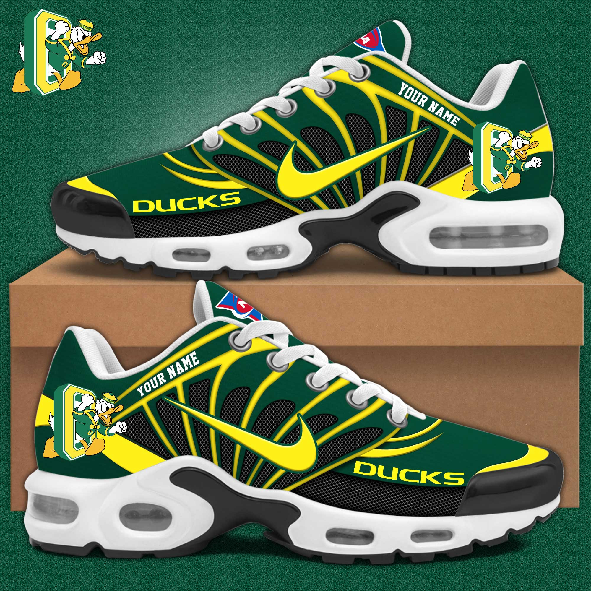 Oregon Ducks Personalized Shoes S516508 - Famjoys Oregon Ducks Personalized Shoes S516508 - Famjoys