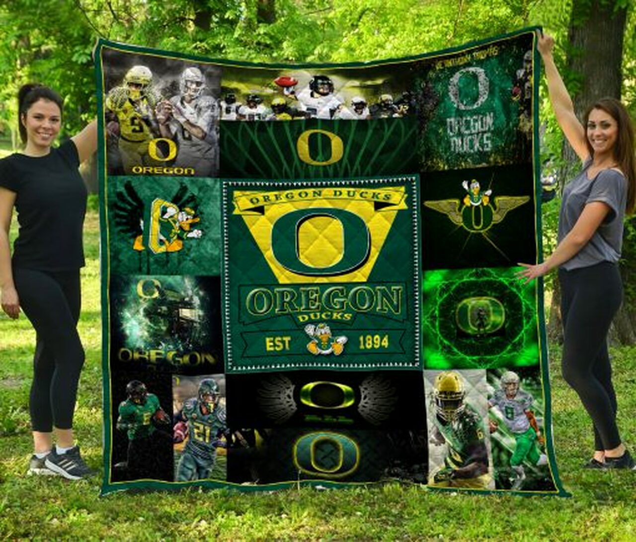 Oregon Ducks Quilt Blanket #650 - Famjoys Oregon Ducks Quilt Blanket #650 - Famjoys