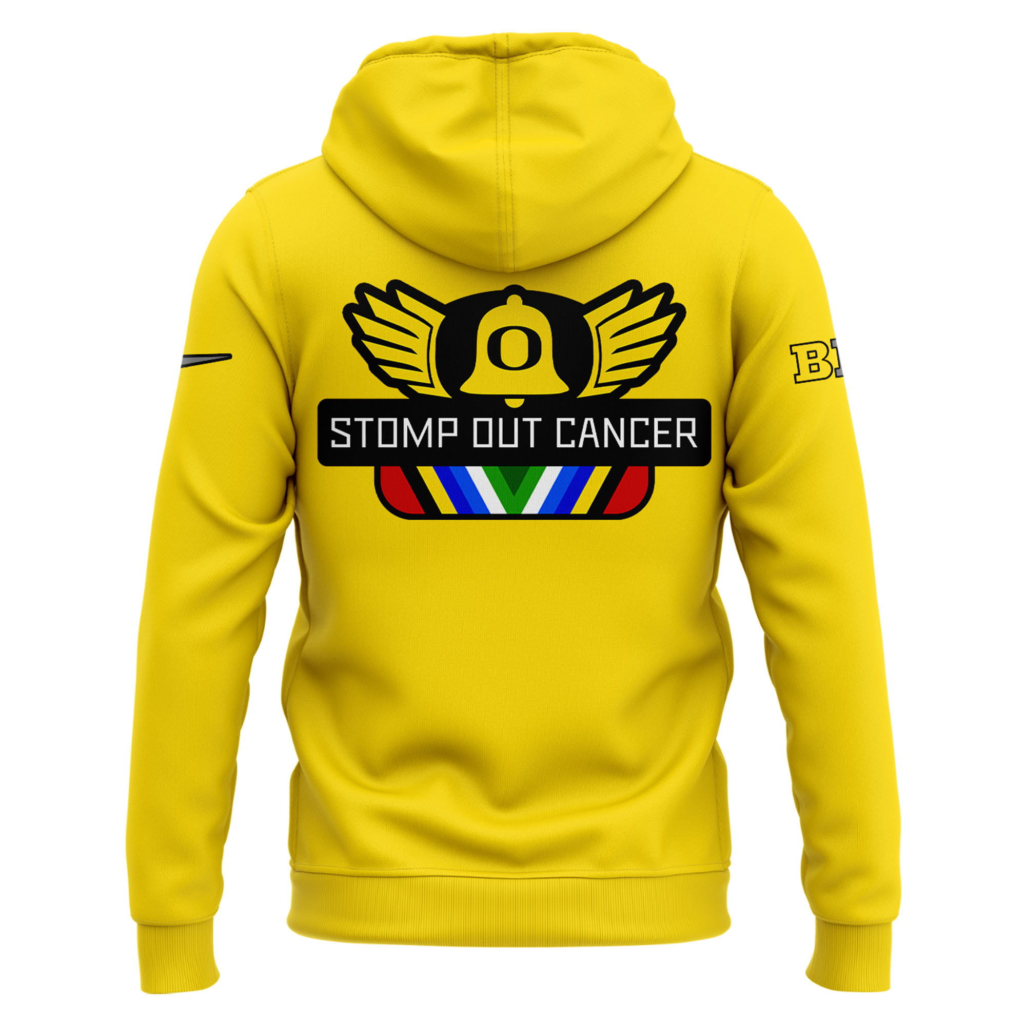 Oregon Ducks Stomp Out Cancer Heroes Hoodie - Famjoys Oregon Ducks Stomp Out Cancer Heroes Hoodie - Famjoys