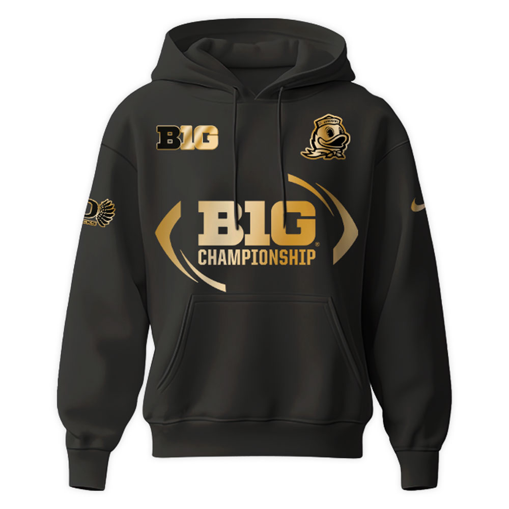 Oregon Football Champions Big Ten Hoodie - Famjoys Oregon Football Champions Big Ten Hoodie - Famjoys