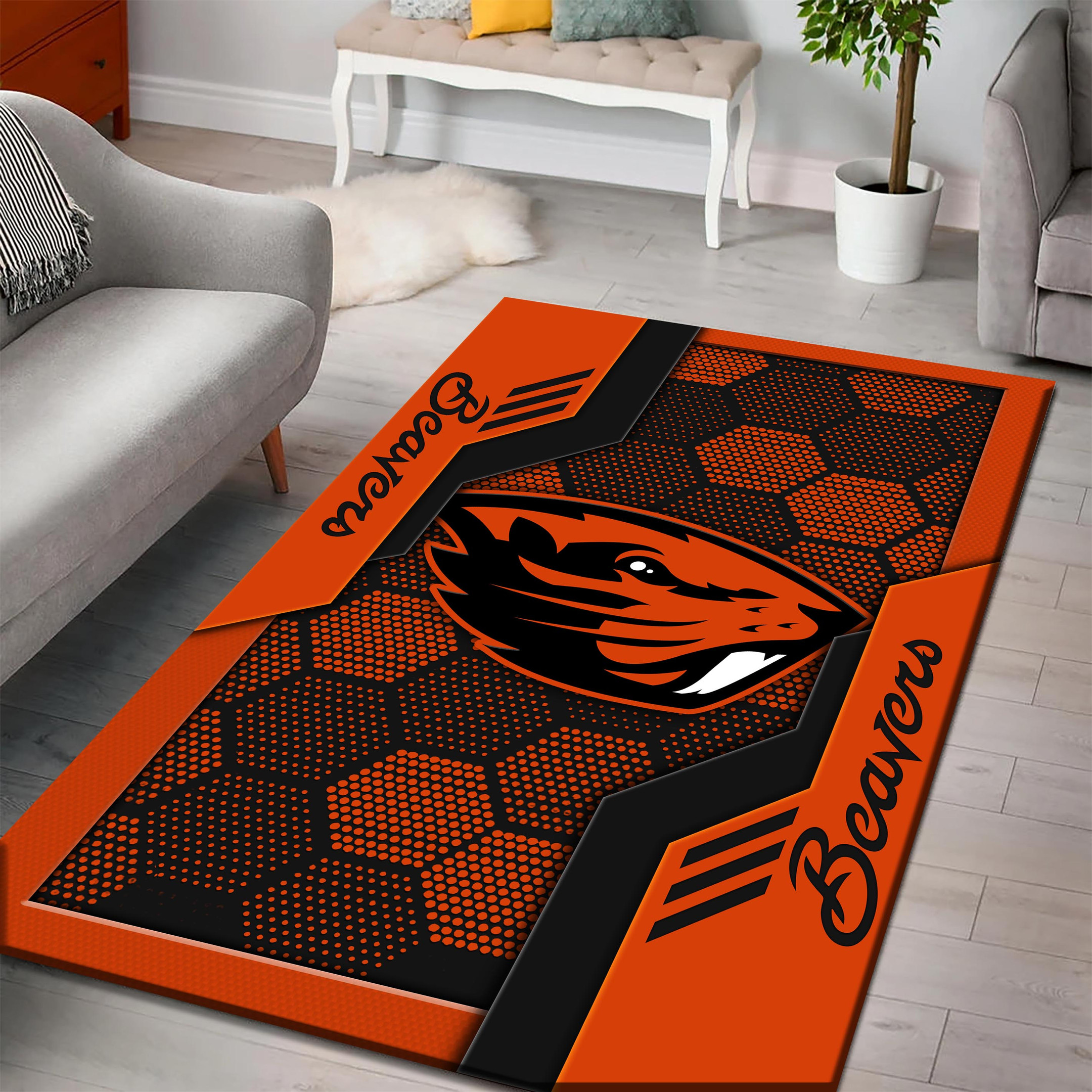 Oregon State Beavers Area Rugs 3815 - Famjoys Oregon State Beavers Area Rugs 3815 - Famjoys