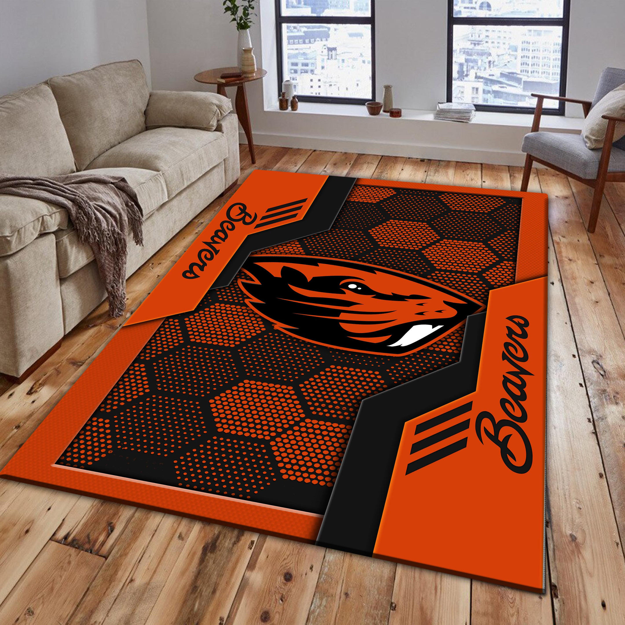Oregon State Beavers Area Rugs 3815 - Famjoys Oregon State Beavers Area Rugs 3815 - Famjoys