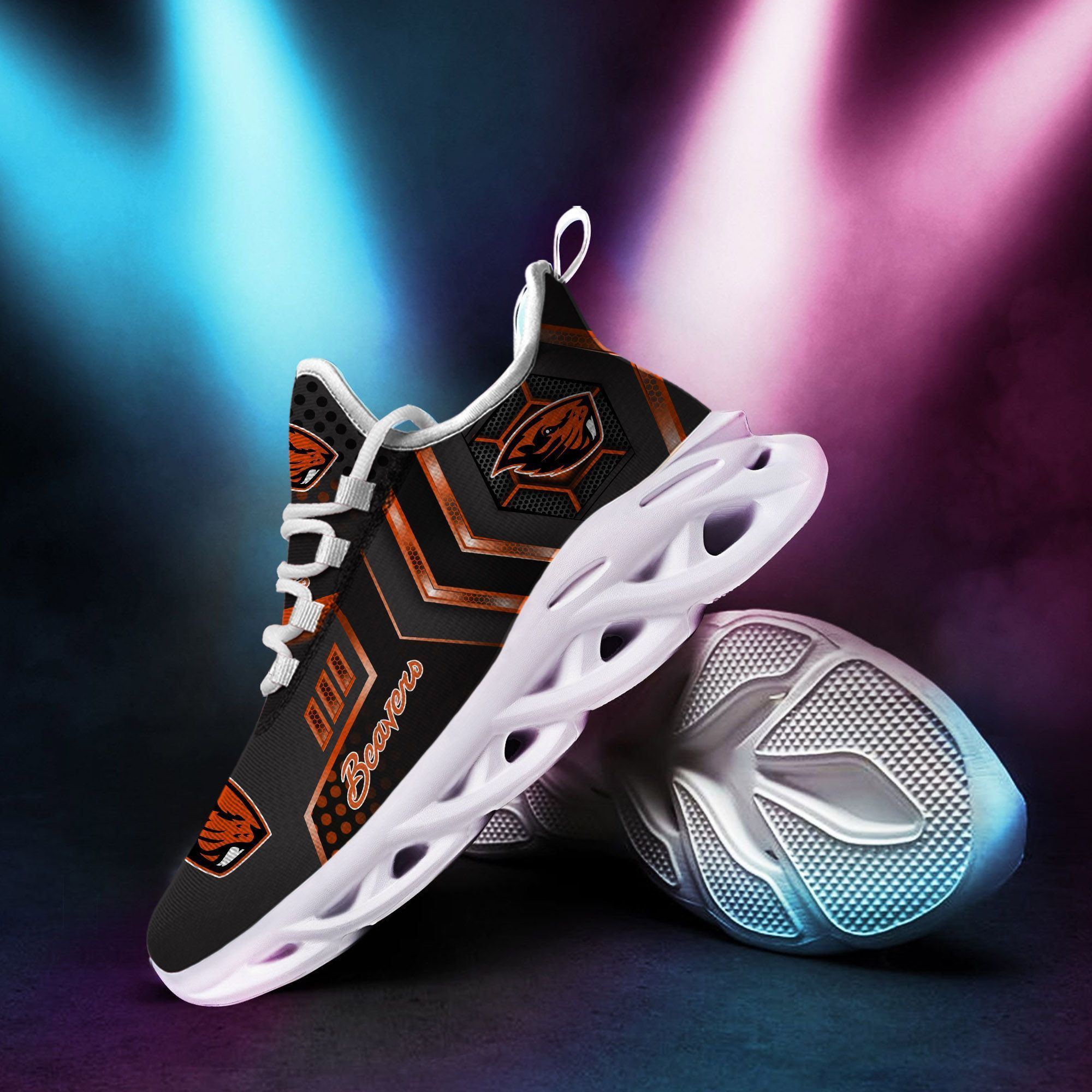 Oregon State Beavers Max Soul Sneakers Shoes - Famjoys Oregon State Beavers Max Soul Sneakers Shoes - Famjoys