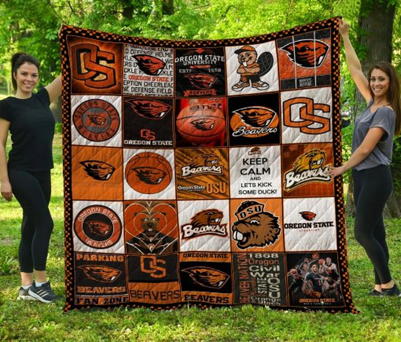 Oregon State Beavers Quilt Blanket #654 - Famjoys Oregon State Beavers Quilt Blanket #654 - Famjoys