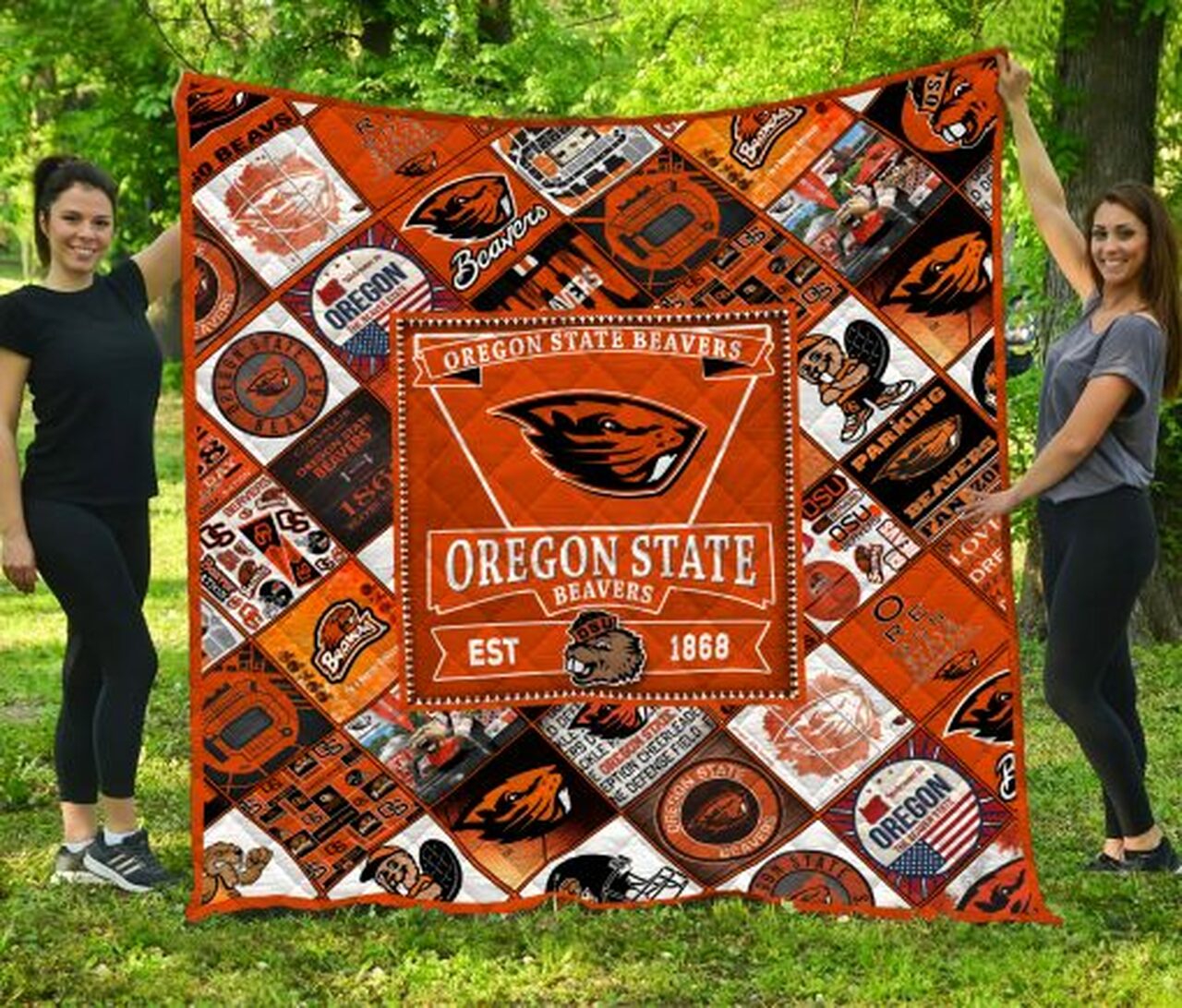 Oregon State Beavers Quilt Blanket #658 - Famjoys Oregon State Beavers Quilt Blanket #658 - Famjoys