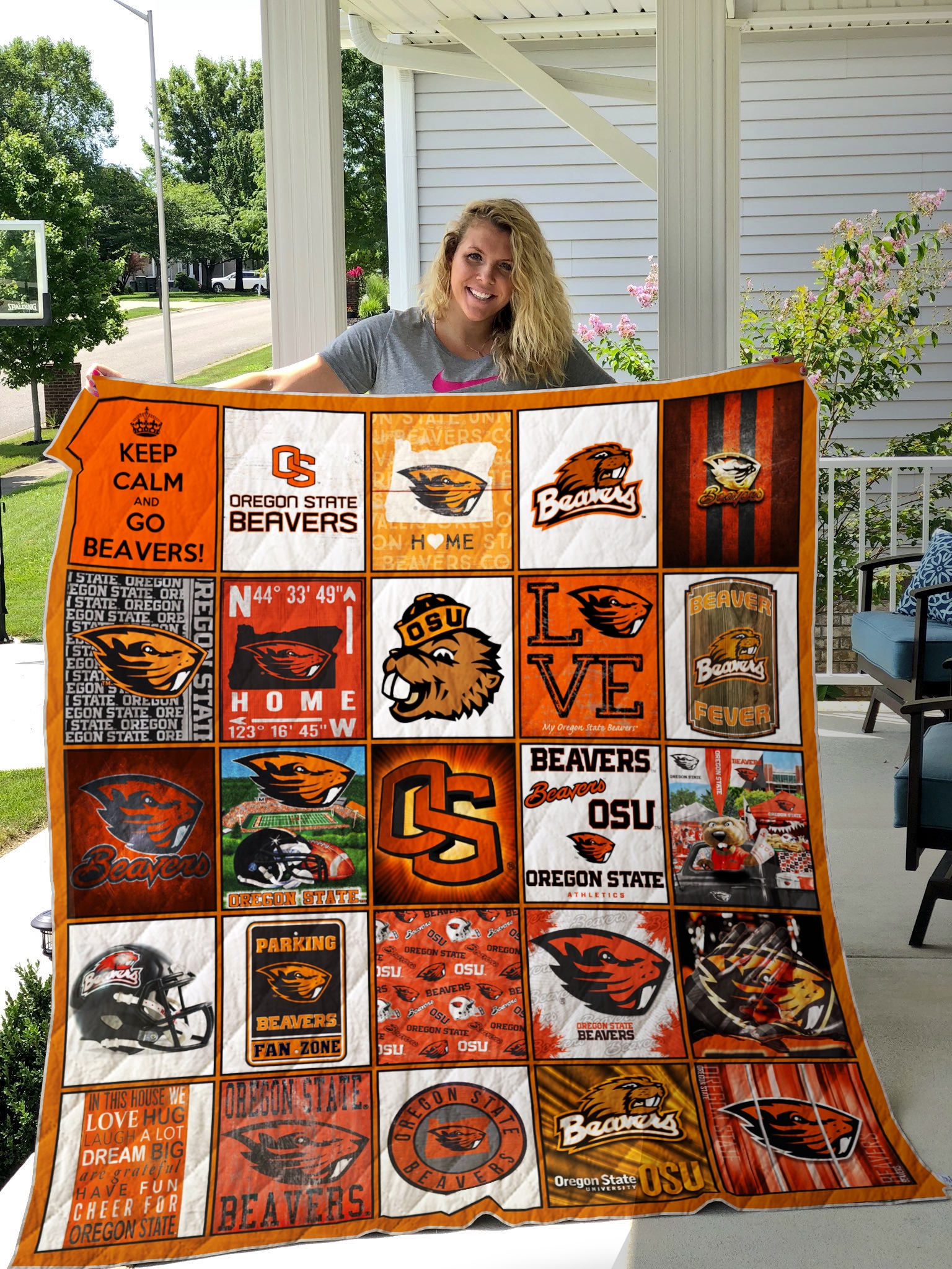 Oregon State Beavers Quilt Blanket #660 - Famjoys Oregon State Beavers Quilt Blanket #660 - Famjoys