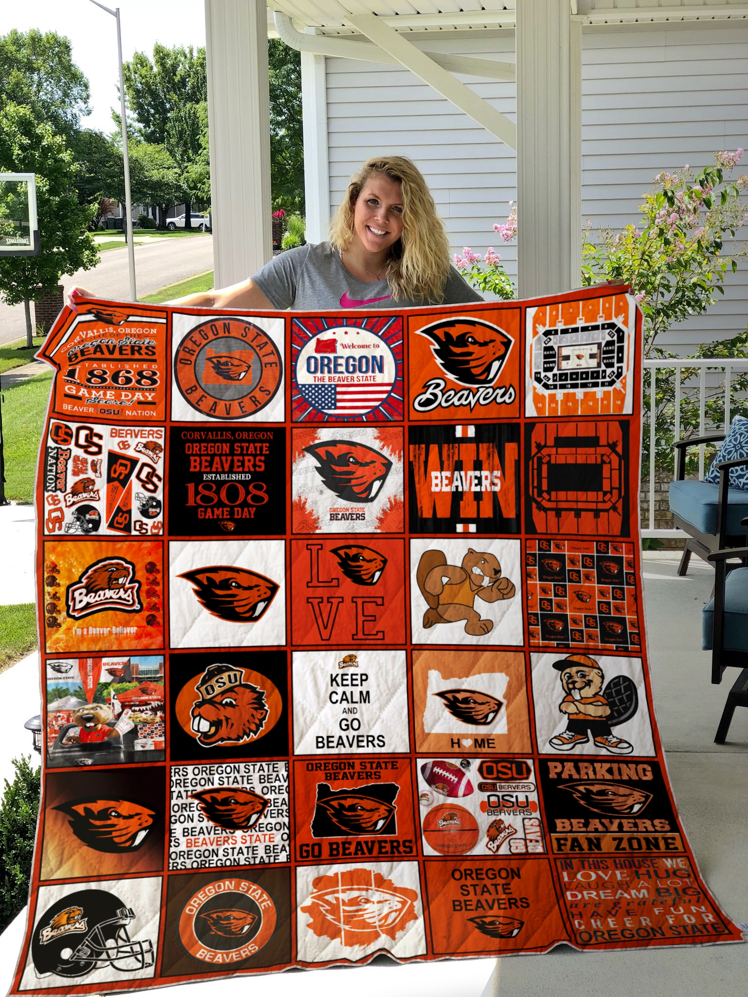 Oregon State Beavers Quilt Blanket #663 - Famjoys Oregon State Beavers Quilt Blanket #663 - Famjoys