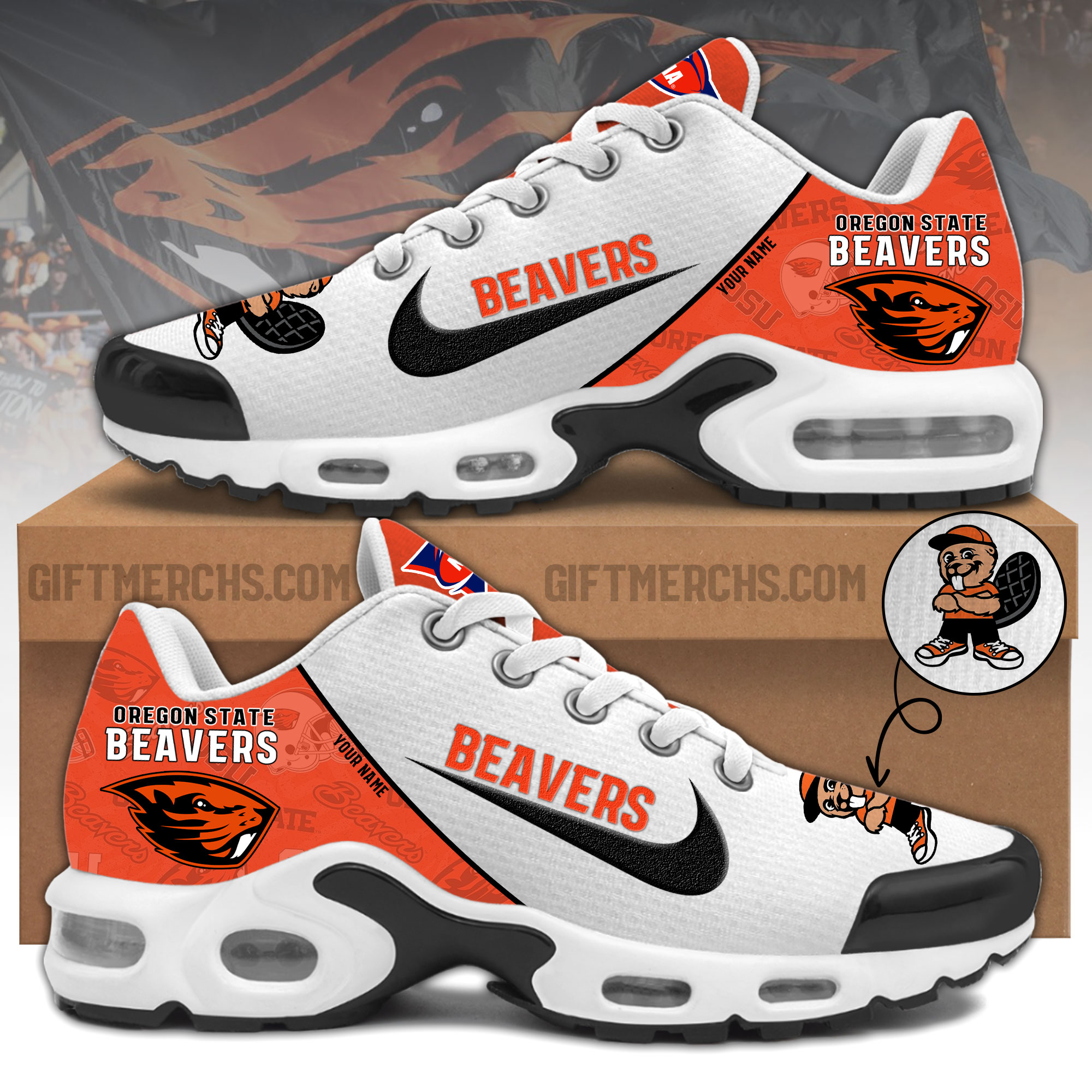 Oregon State Personalized Shoes - Famjoys Oregon State Personalized Shoes - Famjoys