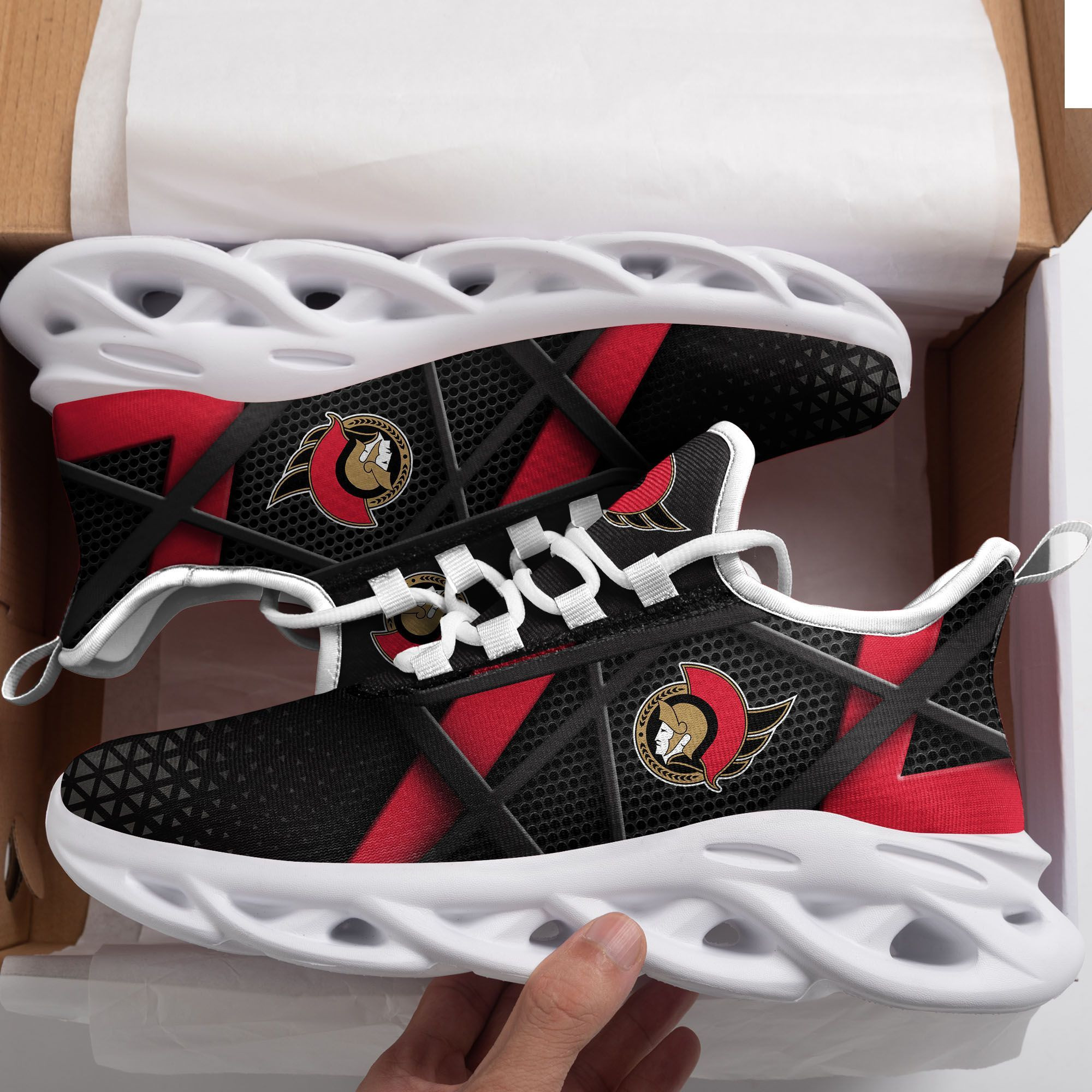 Ottawa Senators Max Soul Sneakers Shoes - Famjoys Ottawa Senators Max Soul Sneakers Shoes - Famjoys
