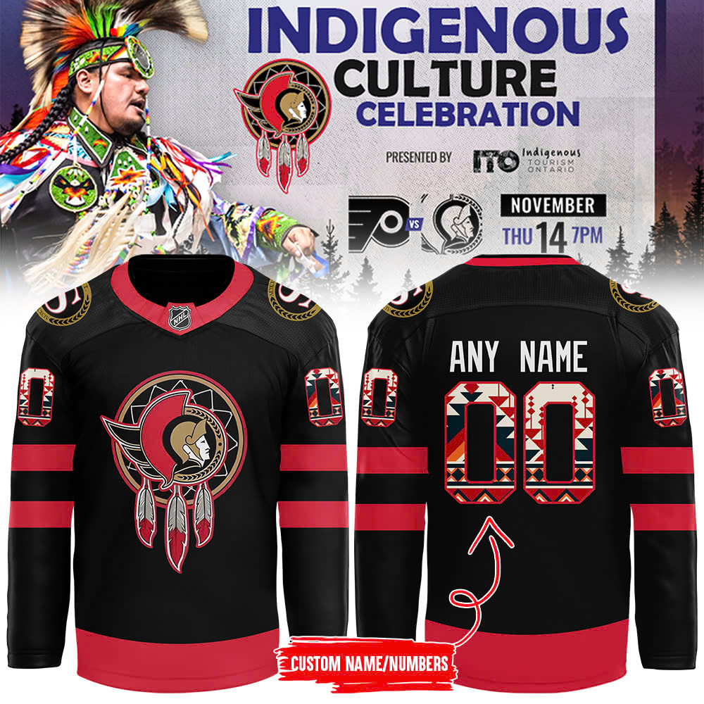 Ottawa Senators Native American Heritage Month Premium Personalized Jersey - Famjoys Ottawa Senators Native American Heritage Month Premium Personalized Jersey - Famjoys