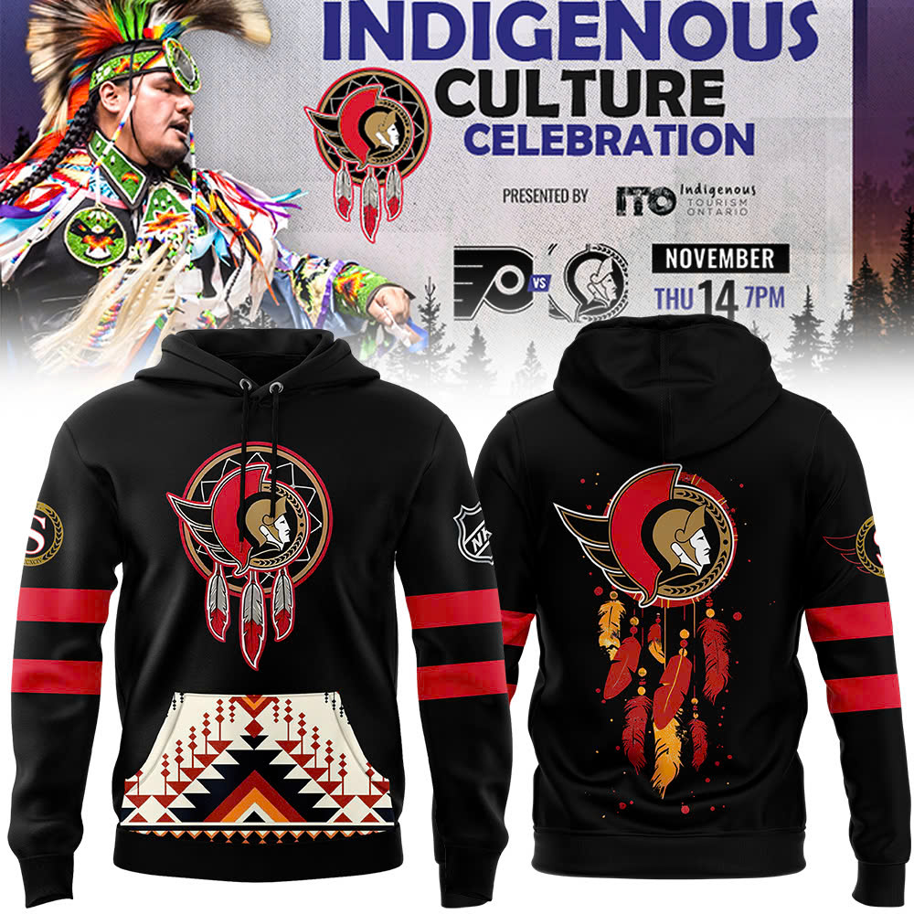 Ottawa Senators Native American Heritage Month Premium Pullover Hoodie - Famjoys Ottawa Senators Native American Heritage Month Premium Pullover Hoodie - Famjoys