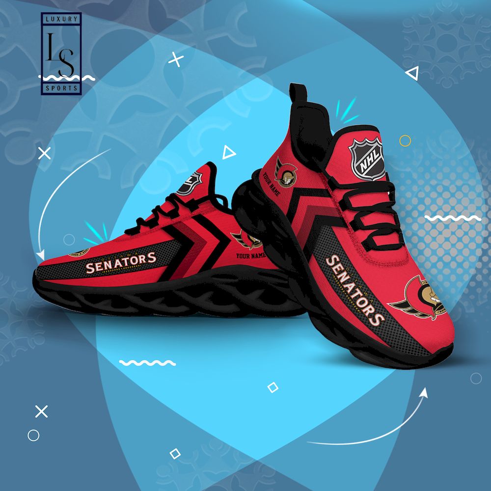 Ottawa Senators NHL Personalized Max Soul Shoes - Famjoys Ottawa Senators NHL Personalized Max Soul Shoes - Famjoys
