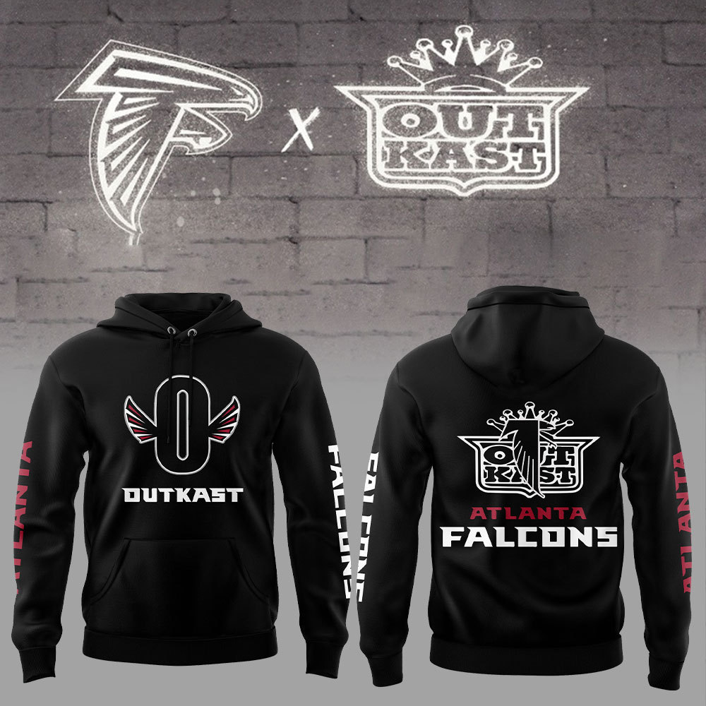Outkast x Atlanta Falcons Black Hoodie Set+NT02112419ID10DS11 - Famjoys Outkast x Atlanta Falcons Black Hoodie Set+NT02112419ID10DS11 - Famjoys