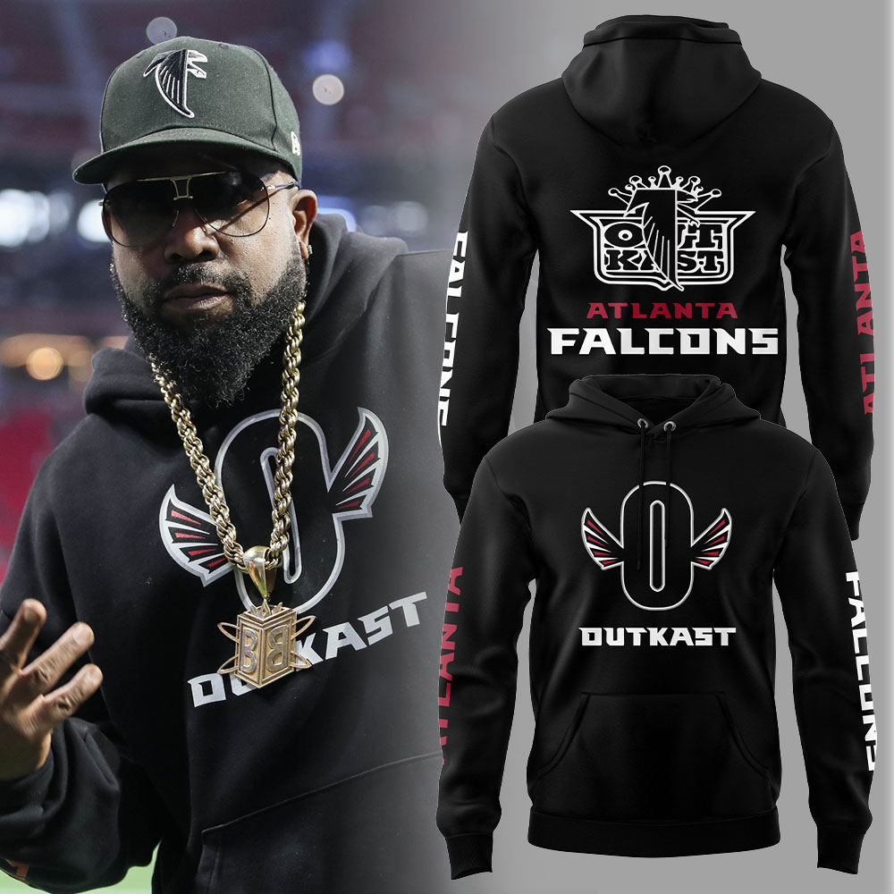 Outkast x Atlanta Falcons Black Hoodie Set+NT02112419ID10DS11 - Famjoys Outkast x Atlanta Falcons Black Hoodie Set+NT02112419ID10DS11 - Famjoys