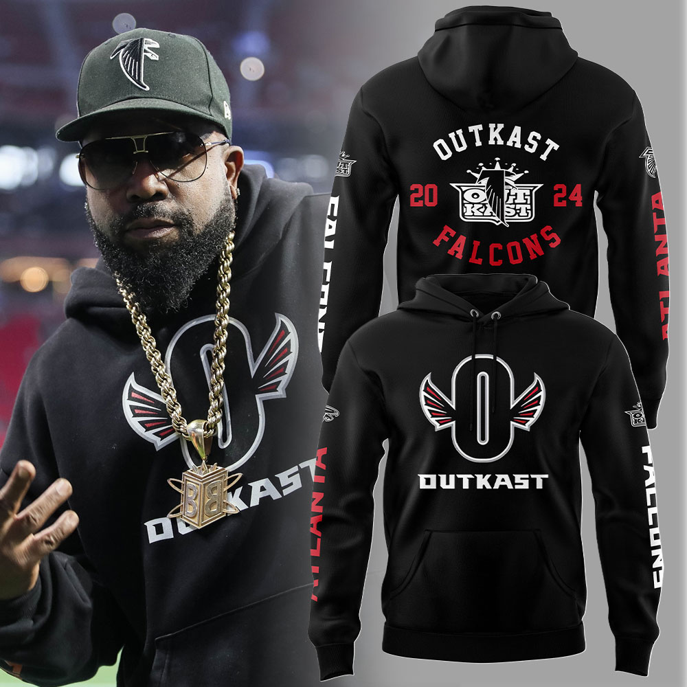 Outkast x Atlanta Falcons Black Hoodie Set+NT02112419ID10DS11 - Famjoys Outkast x Atlanta Falcons Black Hoodie Set+NT02112419ID10DS11 - Famjoys