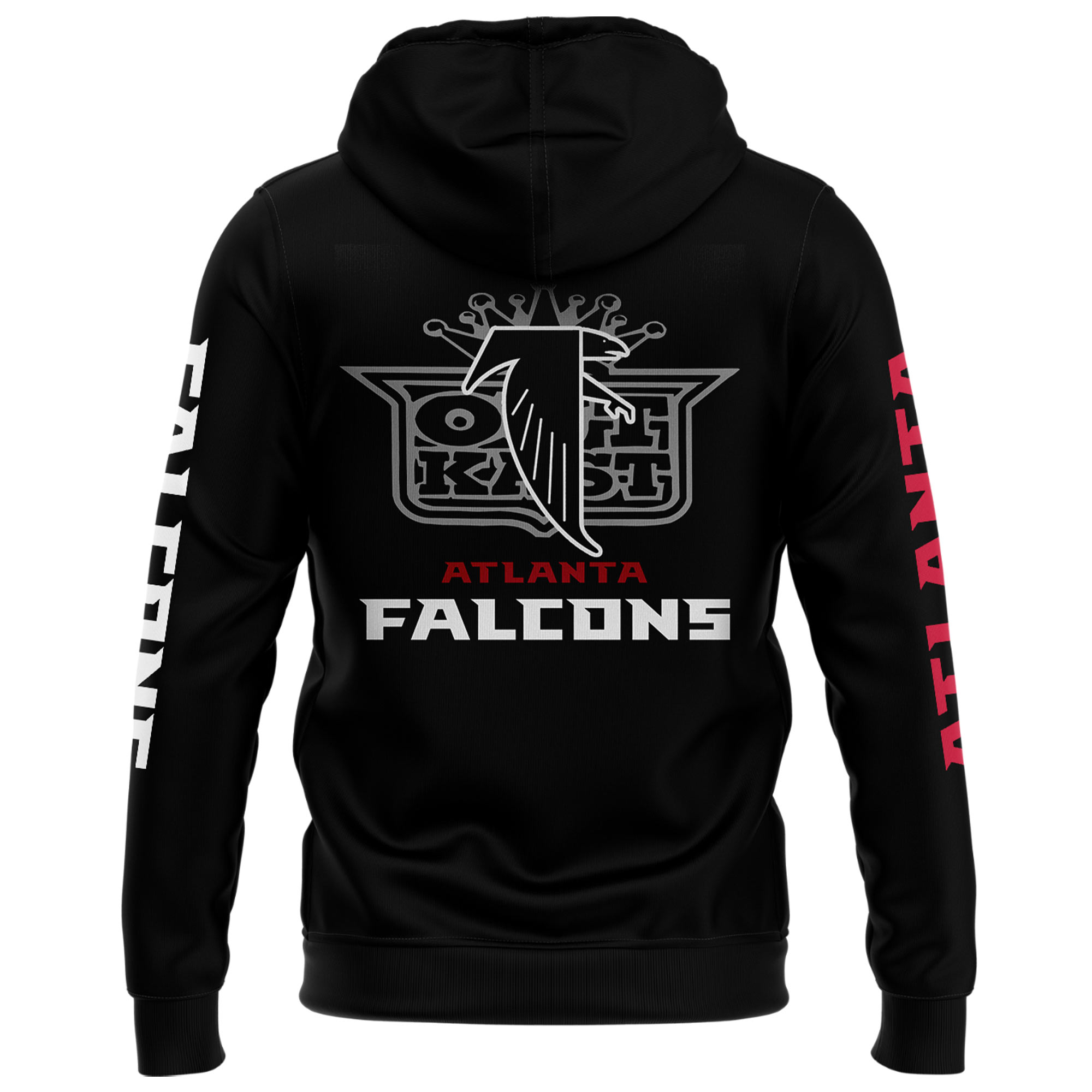 Outkast x Atlanta Falcons Black Pullover Zip Hoodie - Famjoys Outkast x Atlanta Falcons Black Pullover Zip Hoodie - Famjoys