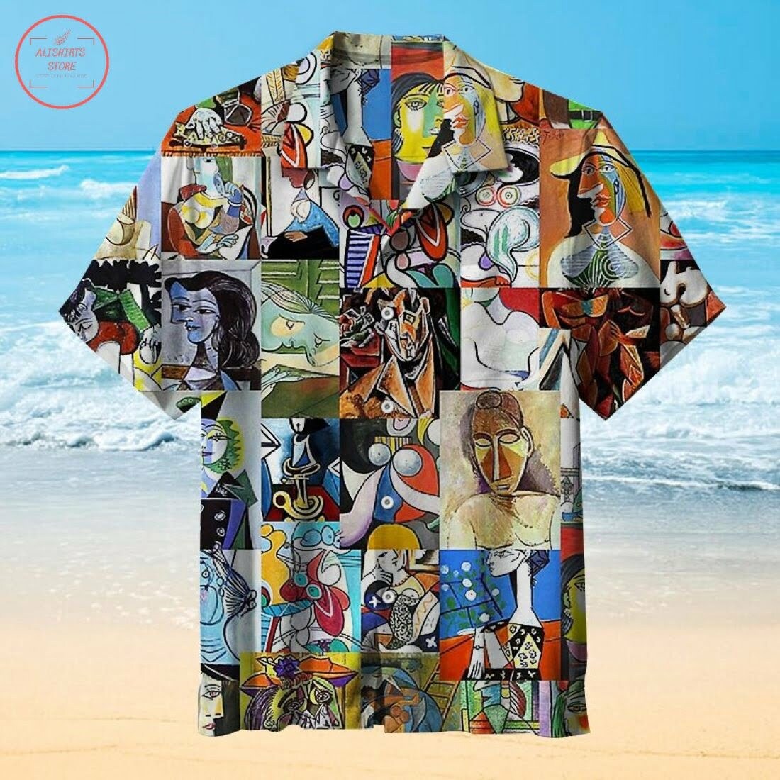 Pablo Picasso Poster Hawaiian Shirt - Famjoys Pablo Picasso Poster Hawaiian Shirt - Famjoys