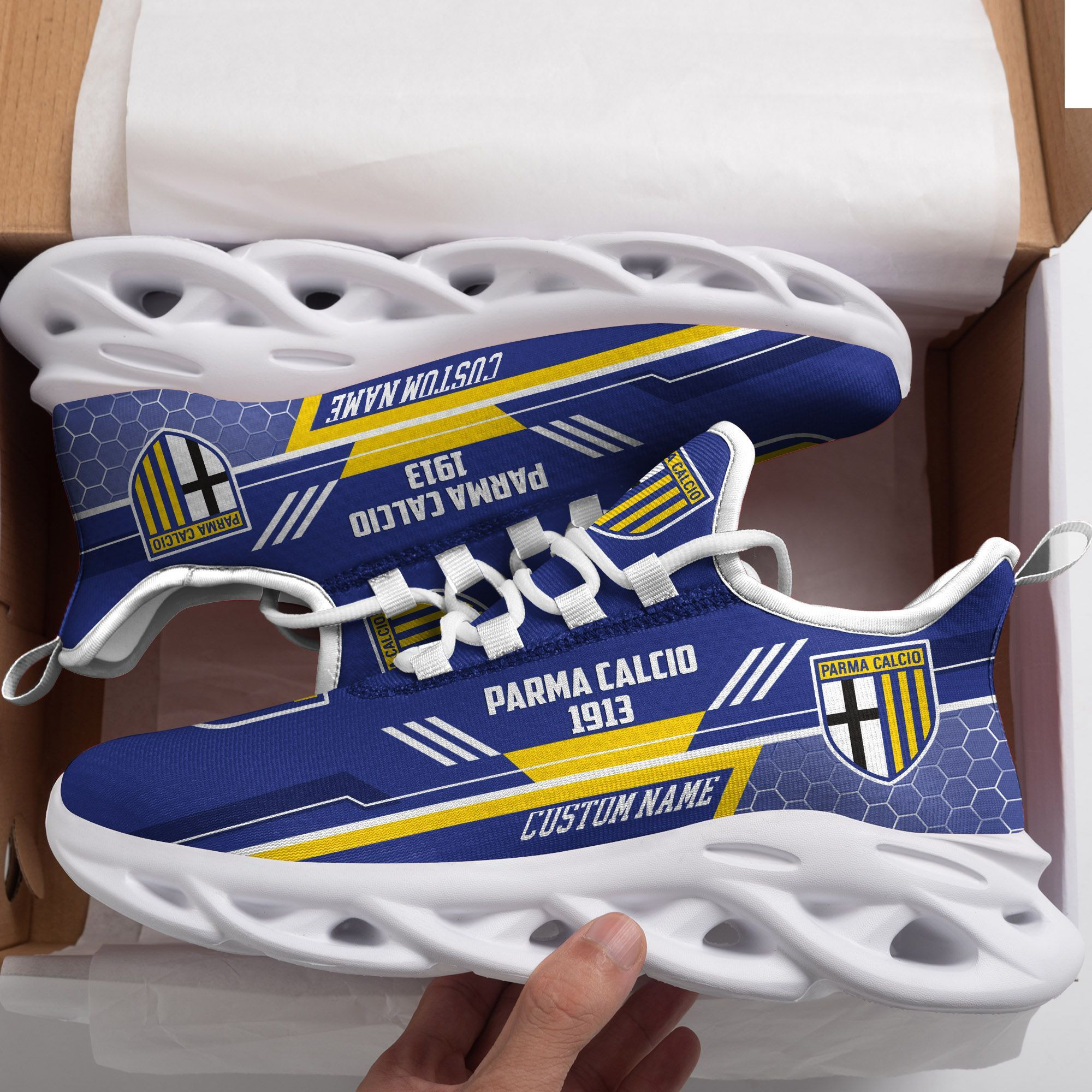 Parma Calcio Custom Personalized Max Soul Sneakers Shoes - Famjoys Parma Calcio Custom Personalized Max Soul Sneakers Shoes - Famjoys
