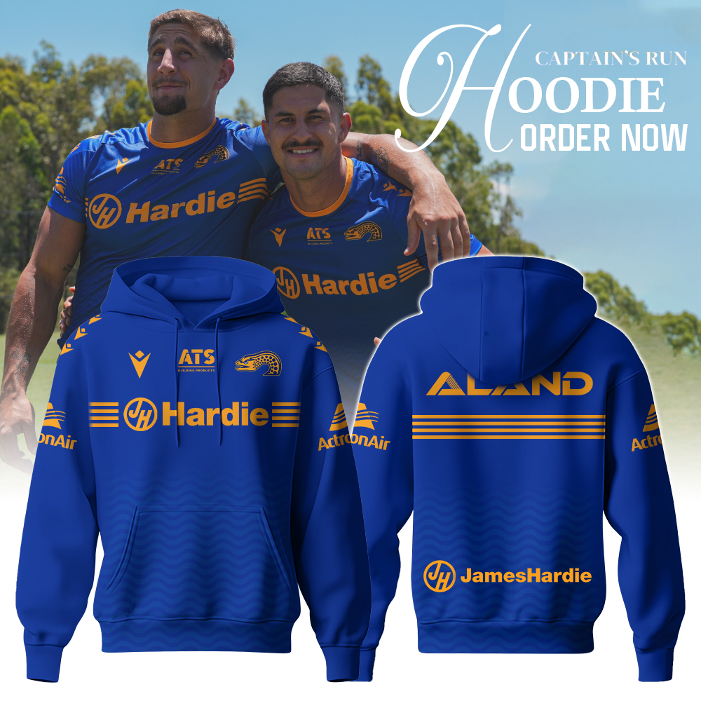 Parramatta Eels 2025 Captain’s Run Hoodie - Famjoys Parramatta Eels 2025 Captain’s Run Hoodie - Famjoys