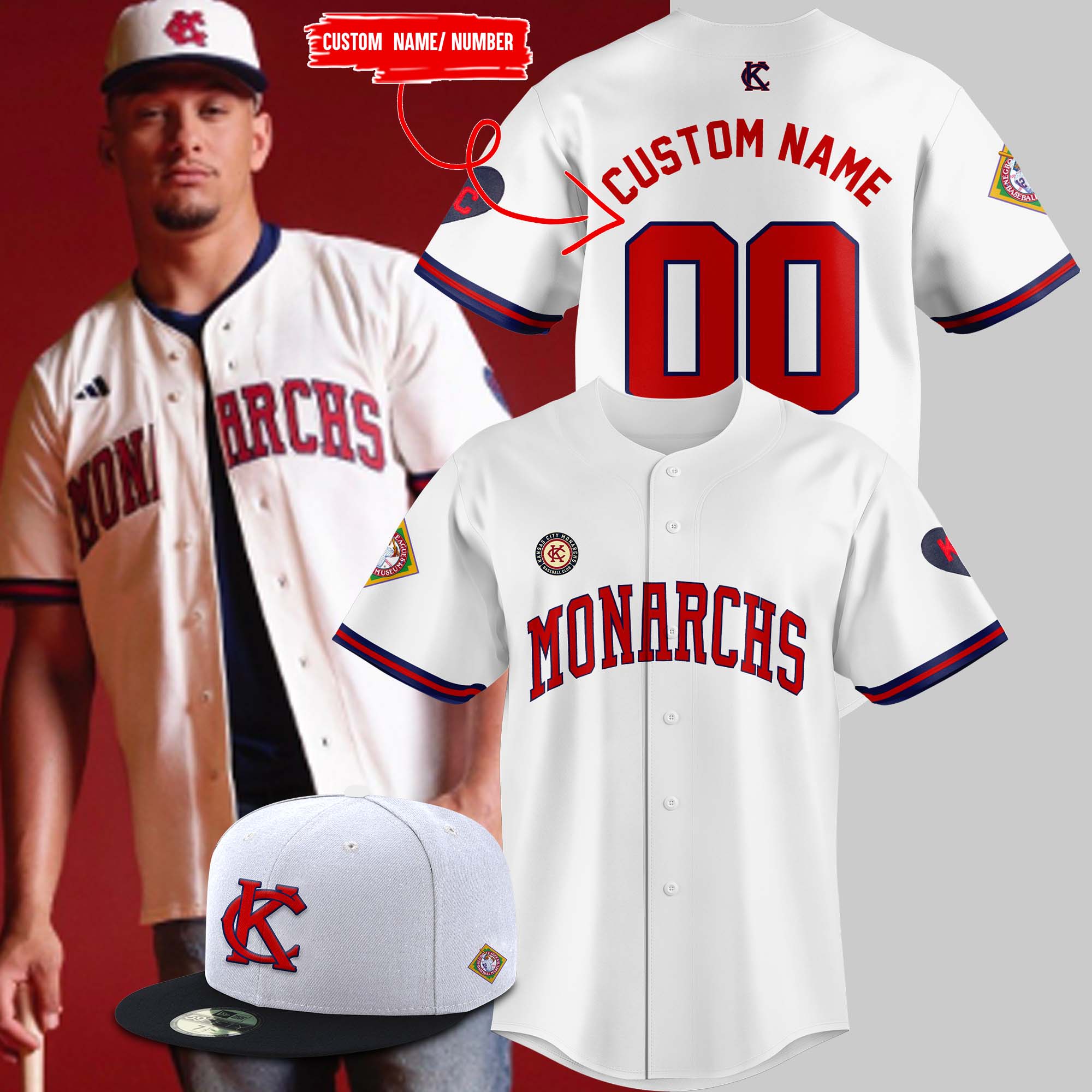 Patrick Mahomes x Kansas City Monarchs x 100th anniversary Negro Leagues World Series Honoring Personalized Shirt - Famjoys Patrick Mahomes x Kansas City Monarchs x 100th anniversary Negro Leagues World Series Honoring Personalized Shirt - Famjoys