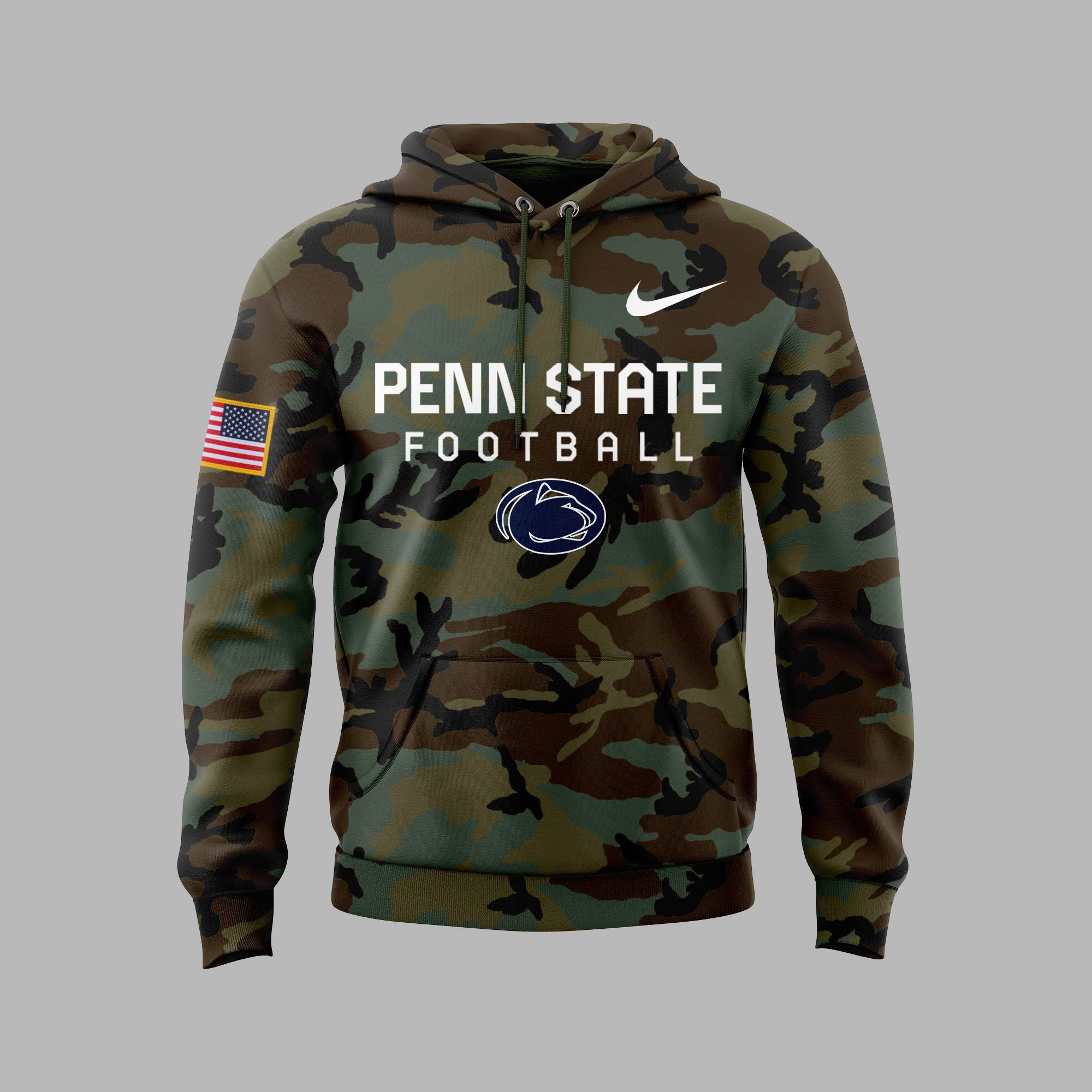 Penn State Football Arctic Camo Salute to Service Club Fleece Pullover Hoodie - Famjoys Penn State Football Arctic Camo Salute to Service Club Fleece Pullover Hoodie - Famjoys