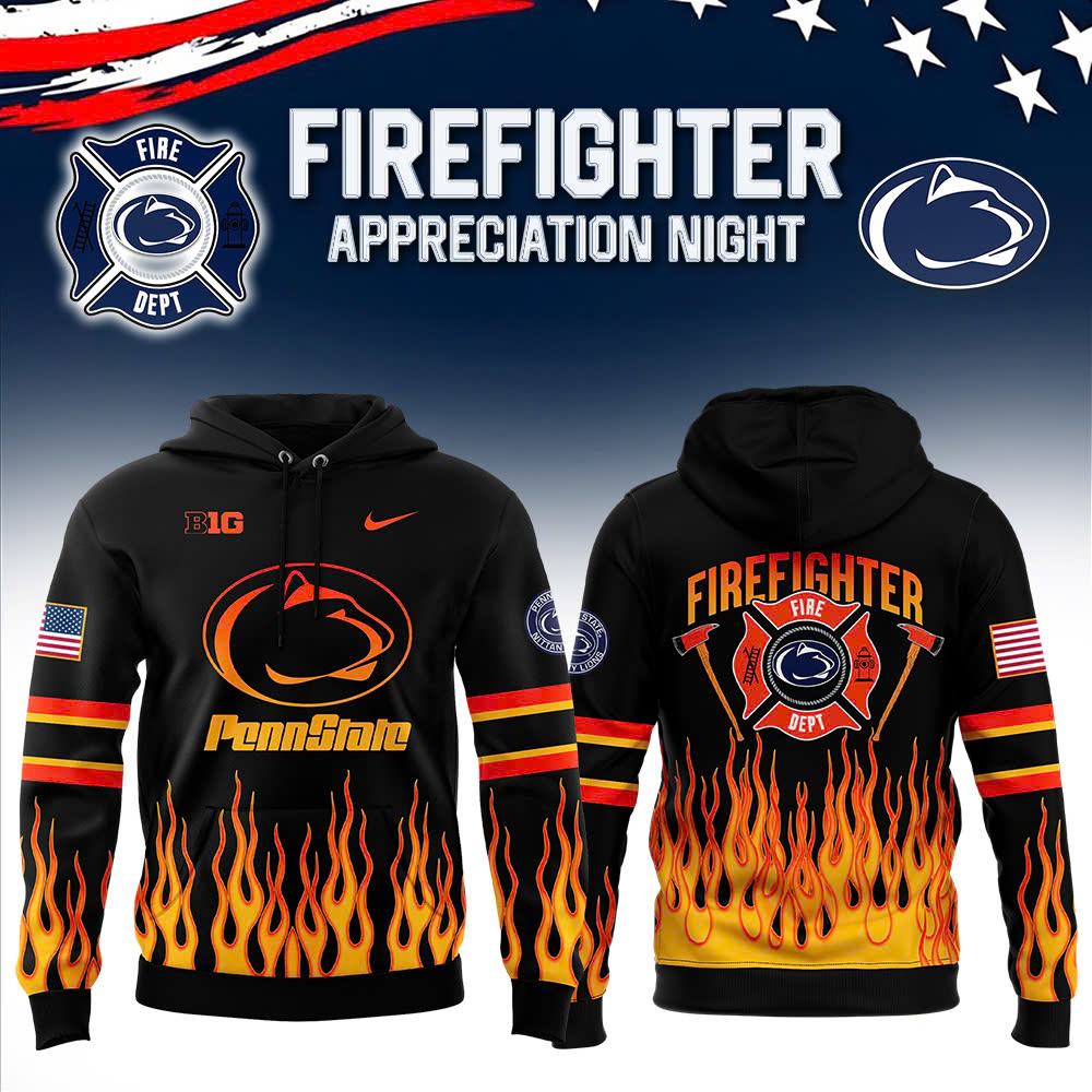 Penn State Football x Firefighter Appreciation Night Premium Hoodie V3