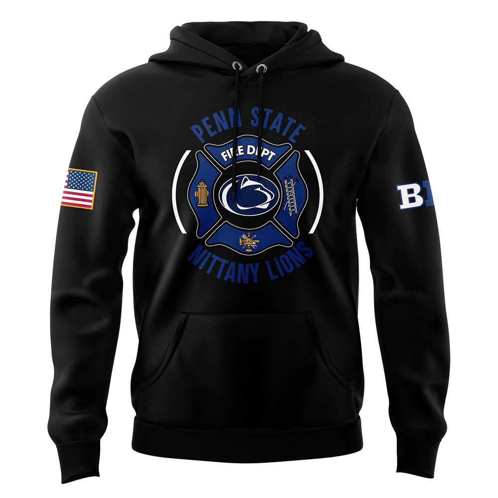 Penn State Nittany Lions Football x Firefighter Appreciation Night Premium Pullover Hoodie - Famjoys Penn State Nittany Lions Football x Firefighter Appreciation Night Premium Pullover Hoodie - Famjoys