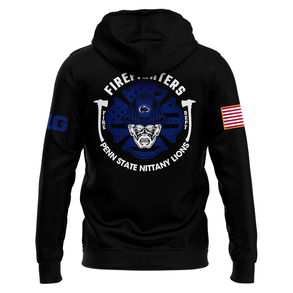 Penn State Nittany Lions Football x Firefighter Appreciation Night Premium Pullover Hoodie - Famjoys Penn State Nittany Lions Football x Firefighter Appreciation Night Premium Pullover Hoodie - Famjoys