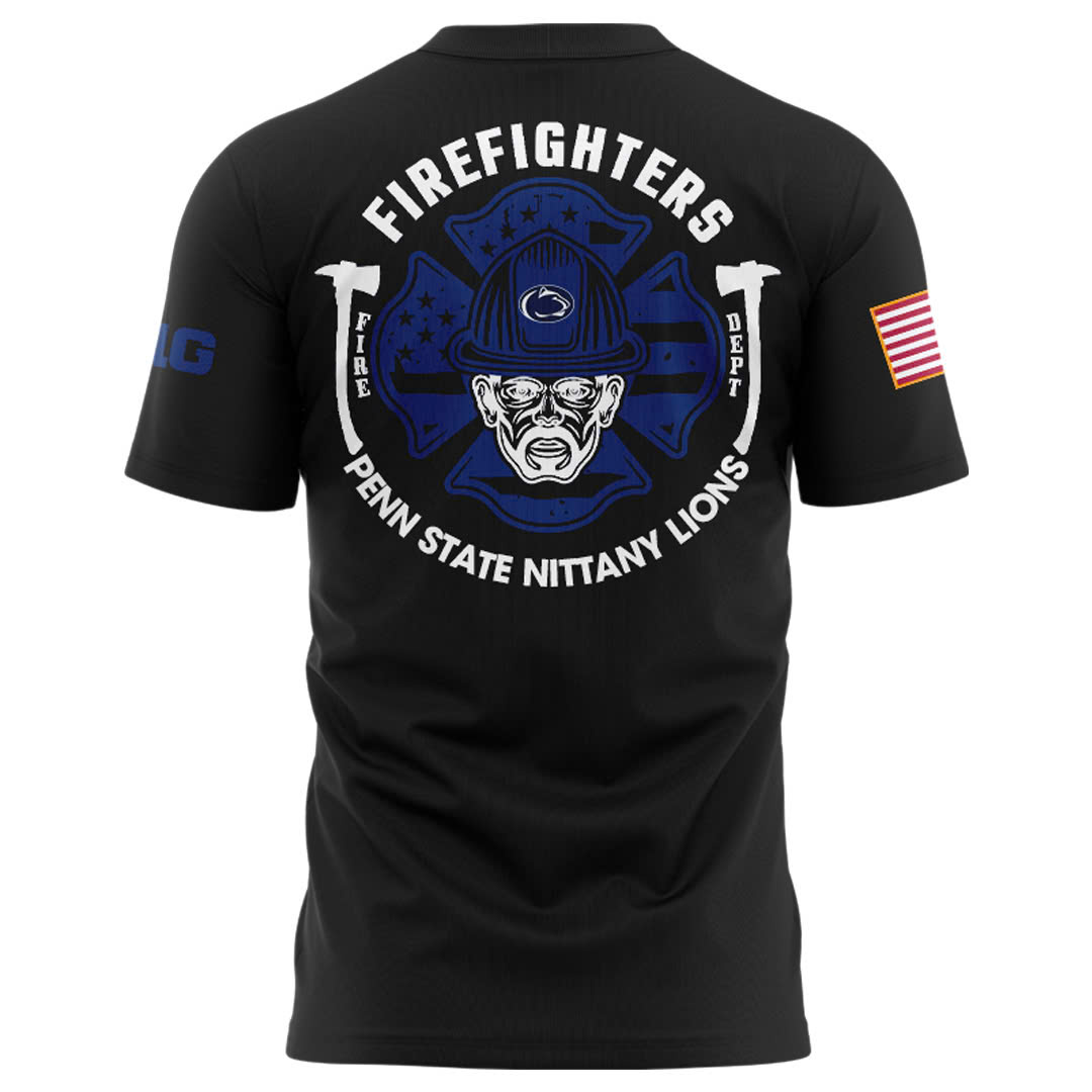 Penn State Nittany Lions Football x Firefighter Appreciation Night Premium Tee - Famjoys Penn State Nittany Lions Football x Firefighter Appreciation Night Premium Tee - Famjoys