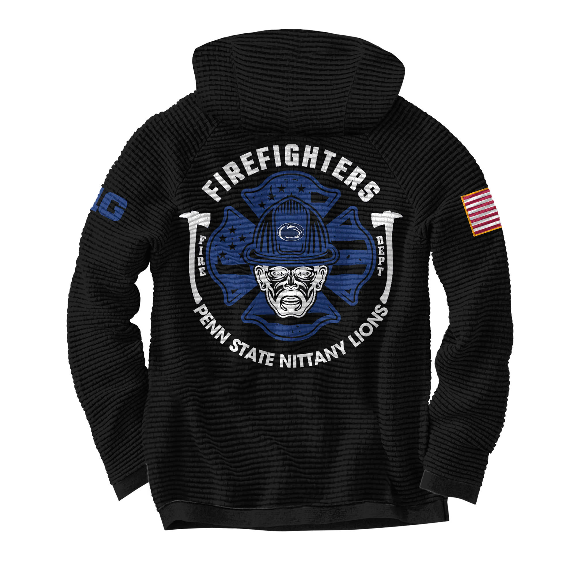 Penn State Nittany Lions Football x Firefighter Appreciation Night Premium Waffle Hoodie - Famjoys Penn State Nittany Lions Football x Firefighter Appreciation Night Premium Waffle Hoodie - Famjoys
