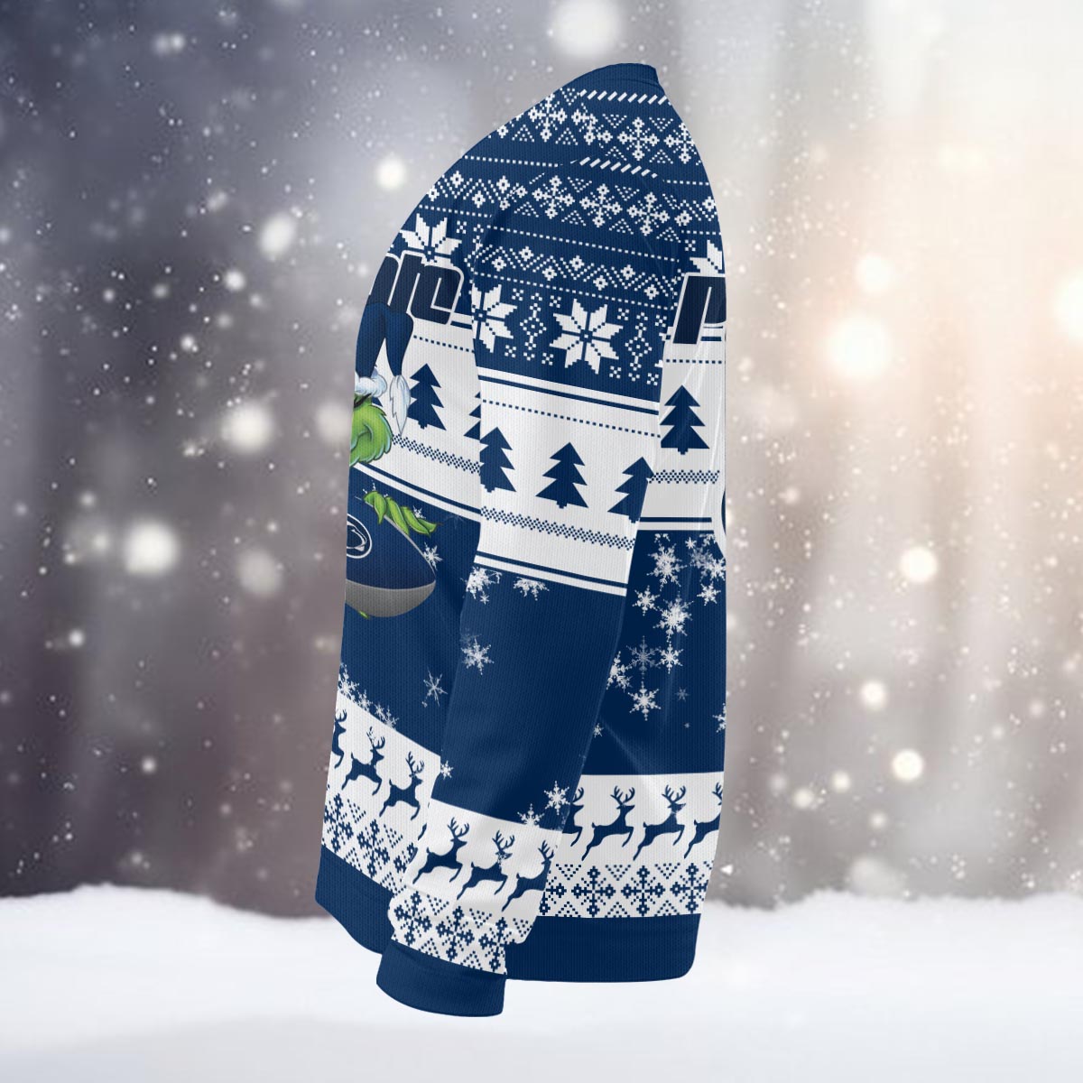 Penn State Nittany Lions Grinch Ugly Christmas Sweater - Famjoys Penn State Nittany Lions Grinch Ugly Christmas Sweater - Famjoys