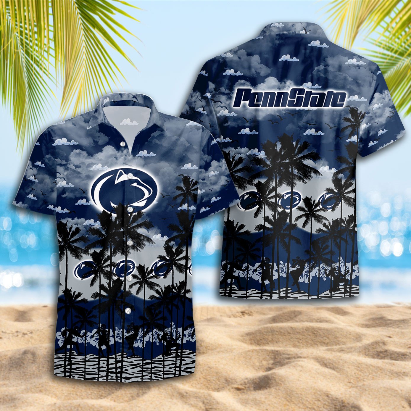 Penn State Nittany Lions Hawaiian Shirt Trending Summer - Famjoys Penn State Nittany Lions Hawaiian Shirt Trending Summer - Famjoys