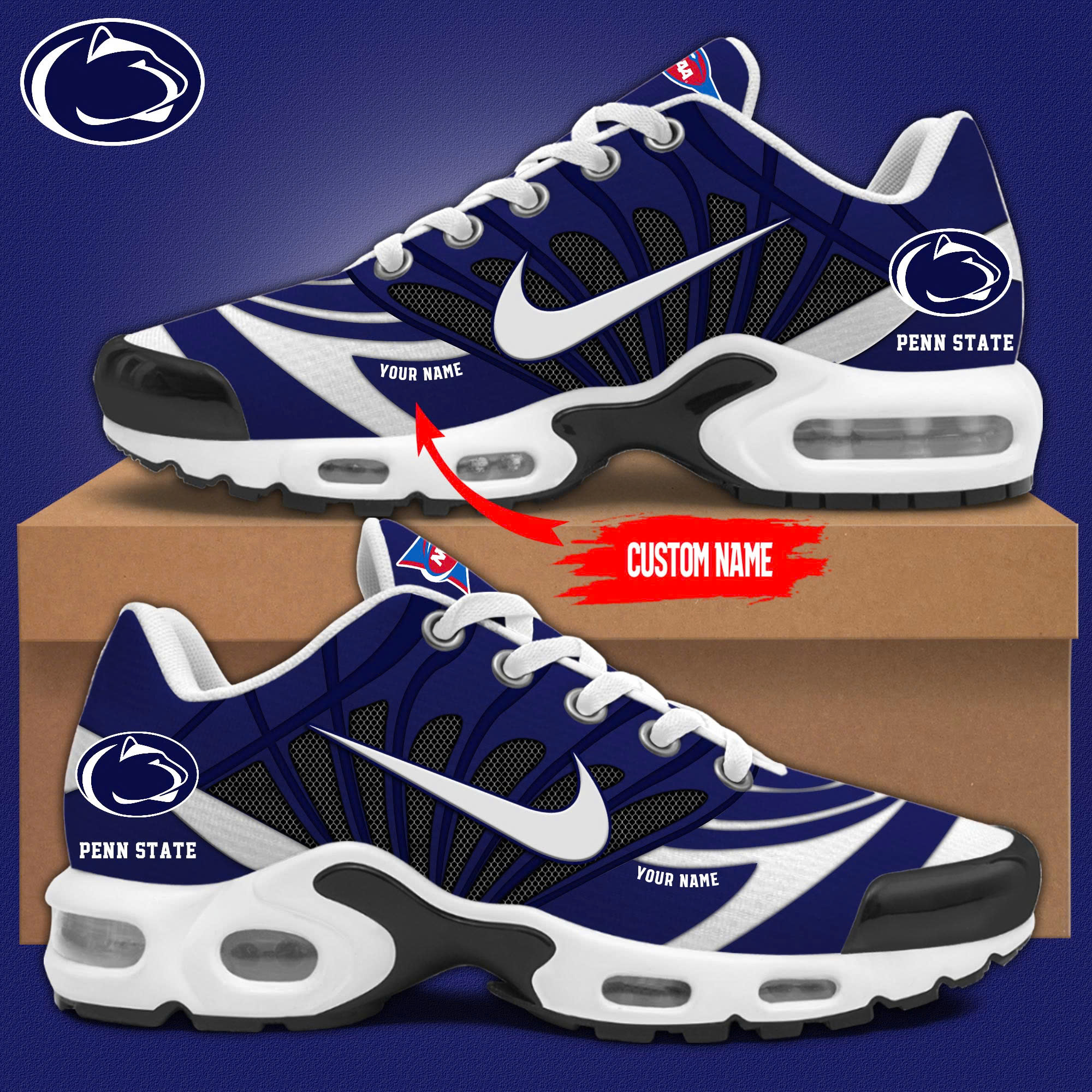 Penn State Nittany Lions Personalized Shoes - Famjoys Penn State Nittany Lions Personalized Shoes - Famjoys
