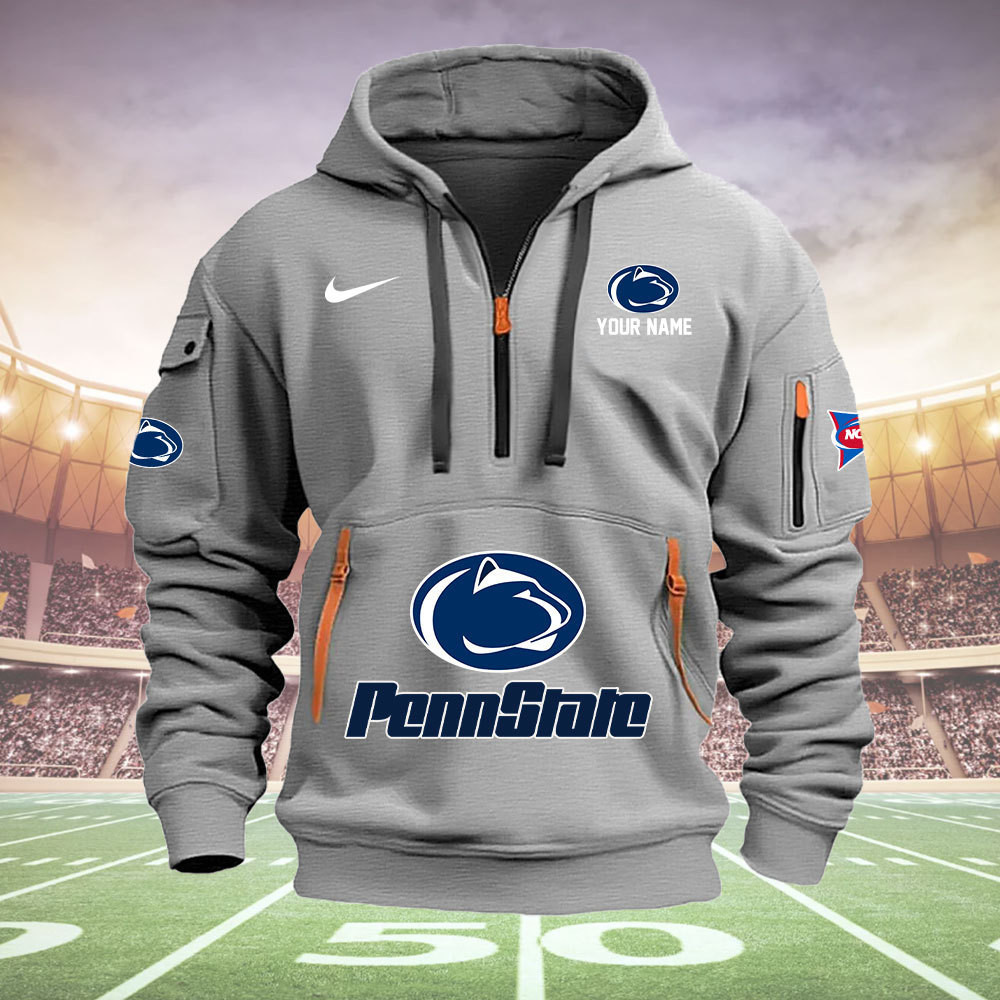 Penn State Nittany Lions Quarter Zip Hoodie - Famjoys Penn State Nittany Lions Quarter Zip Hoodie - Famjoys