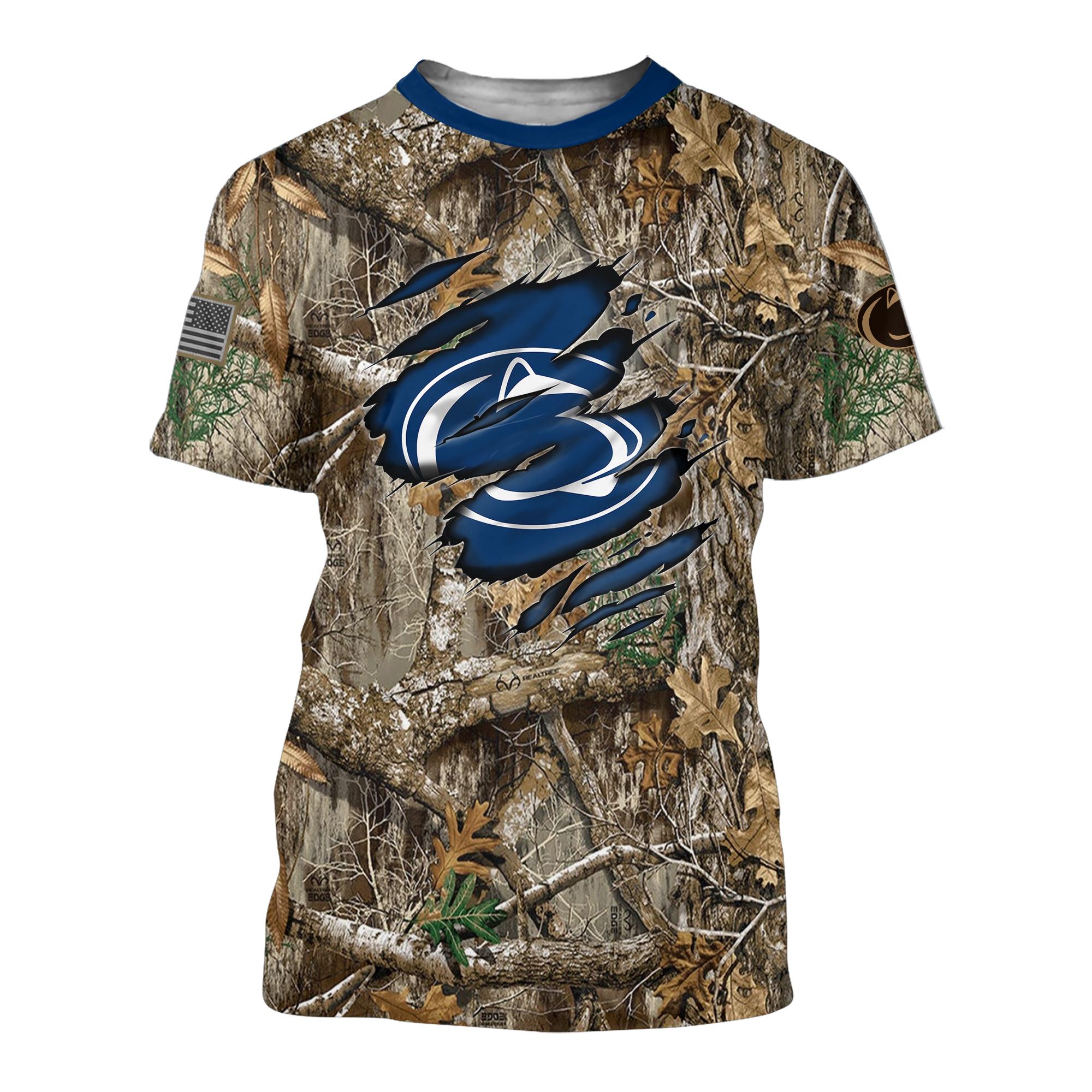 Penn State Nittany Lions Realtree Hunting Camo TShirt, Hoodie, Sweatshirt, Zip Hoodie - Famjoys Penn State Nittany Lions Realtree Hunting Camo TShirt, Hoodie, Sweatshirt, Zip Hoodie - Famjoys