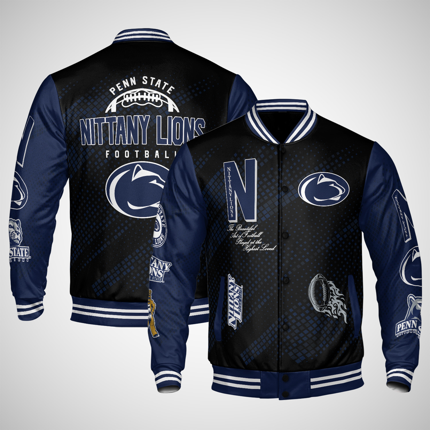 Penn State Nittany Lions Varsity Jacket - Famjoys Penn State Nittany Lions Varsity Jacket - Famjoys