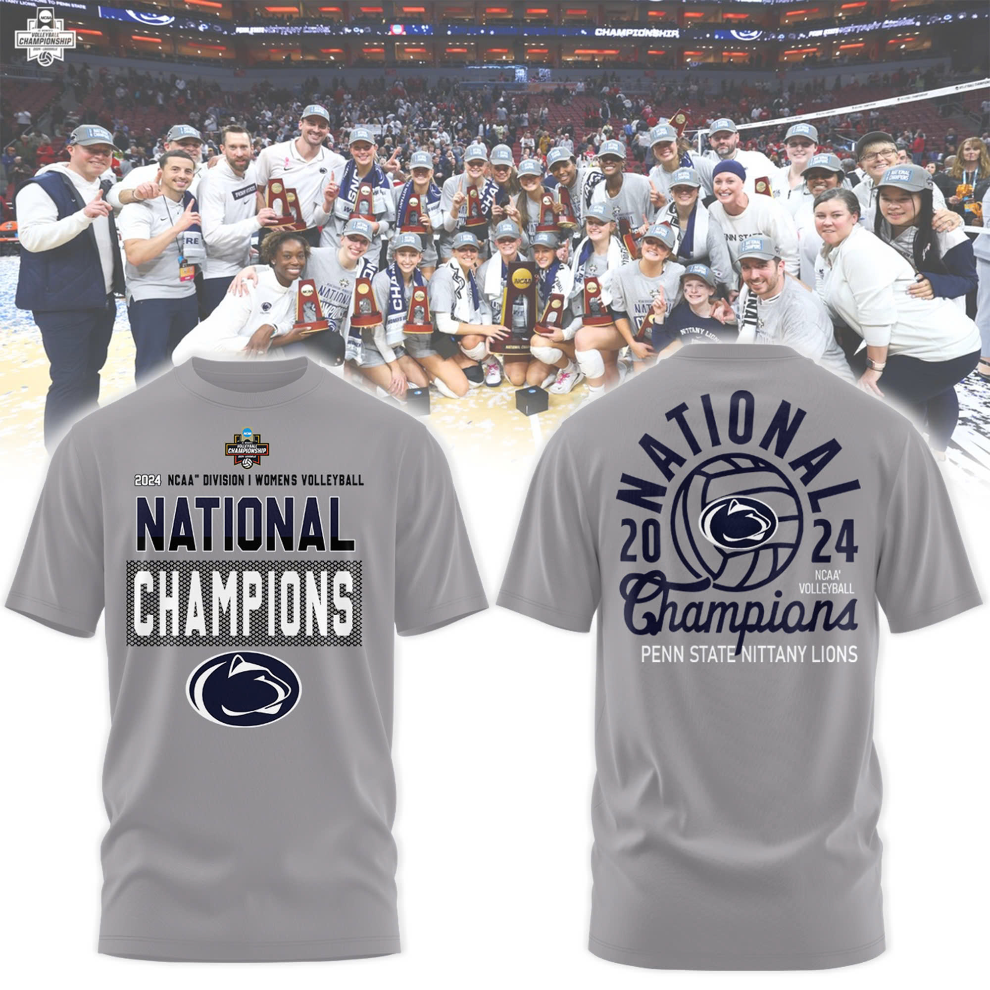 Penn State Nittany Lions WoMen Volleyball National Champions Hoodie - Famjoys Penn State Nittany Lions WoMen Volleyball National Champions Hoodie - Famjoys