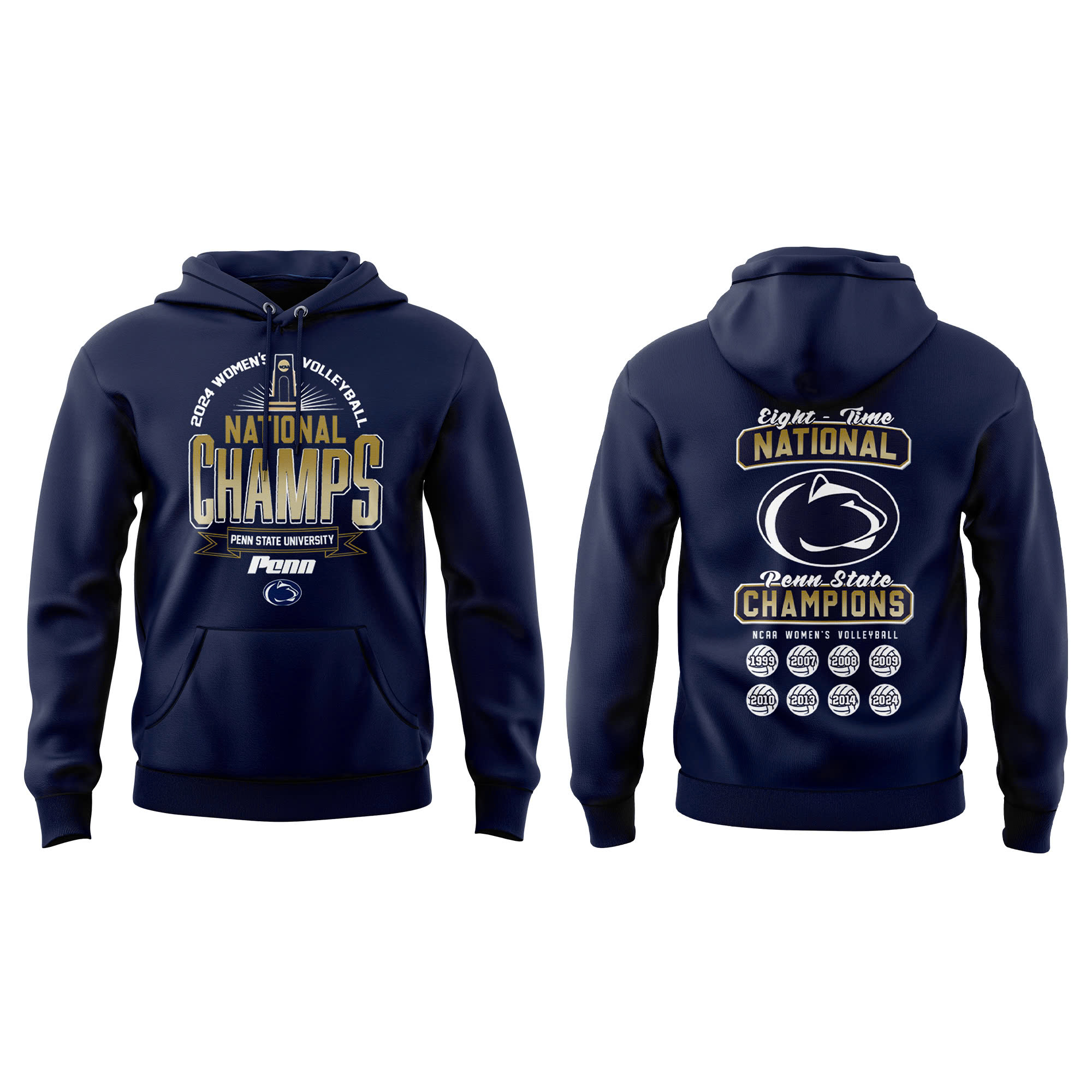 Penn State Nittany Lions WoMen Volleyball National Champions Hoodie V1 - Famjoys Penn State Nittany Lions WoMen Volleyball National Champions Hoodie V1 - Famjoys