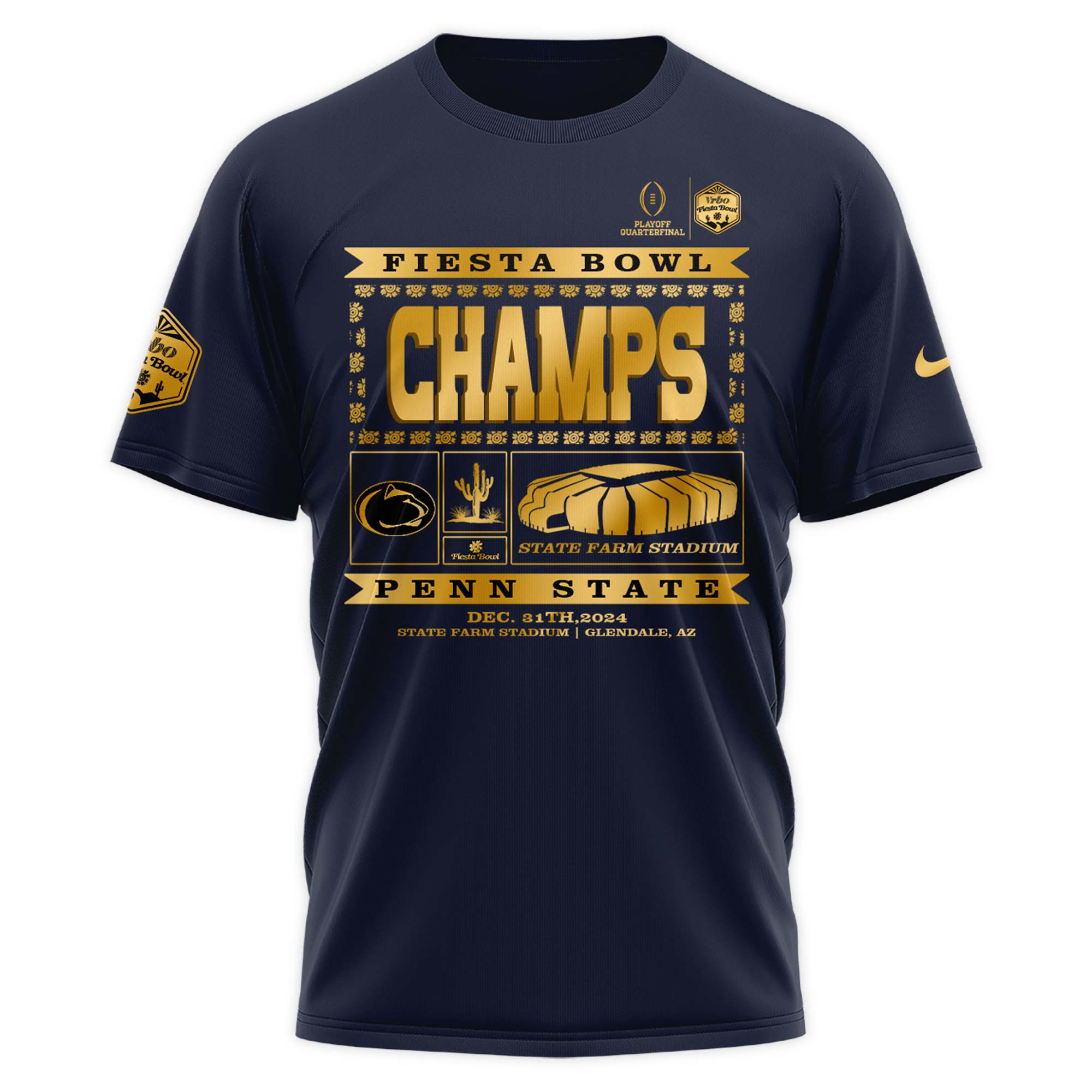 Penn State Nittany Lions x Fiesta Bowl Champions Tshirt v2 - Famjoys Penn State Nittany Lions x Fiesta Bowl Champions Tshirt v2 - Famjoys