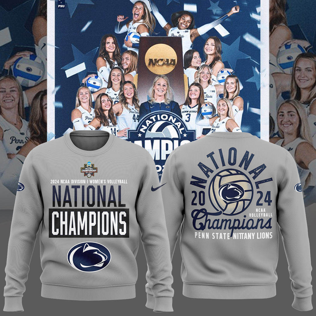 Penn State WoVolleyball National Champions Sweatershirt - Famjoys Penn State WoVolleyball National Champions Sweatershirt - Famjoys