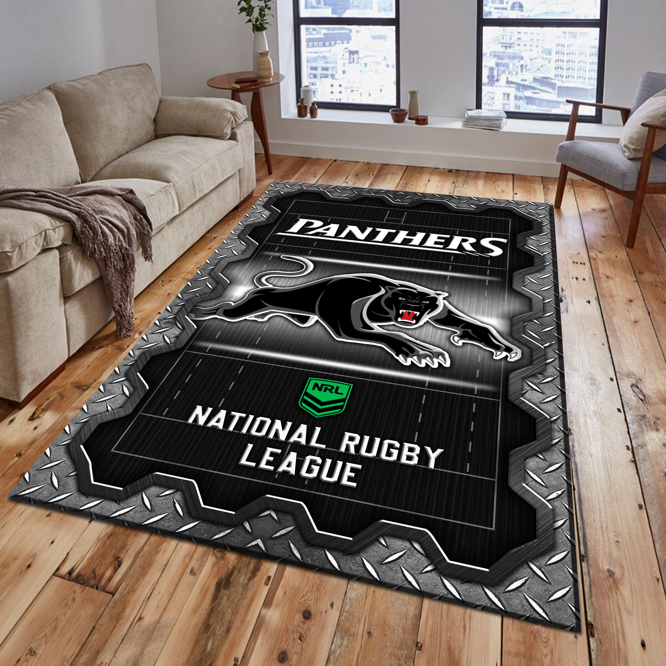 Penrith Panthers Area Rugs 42 - Famjoys Penrith Panthers Area Rugs 42 - Famjoys
