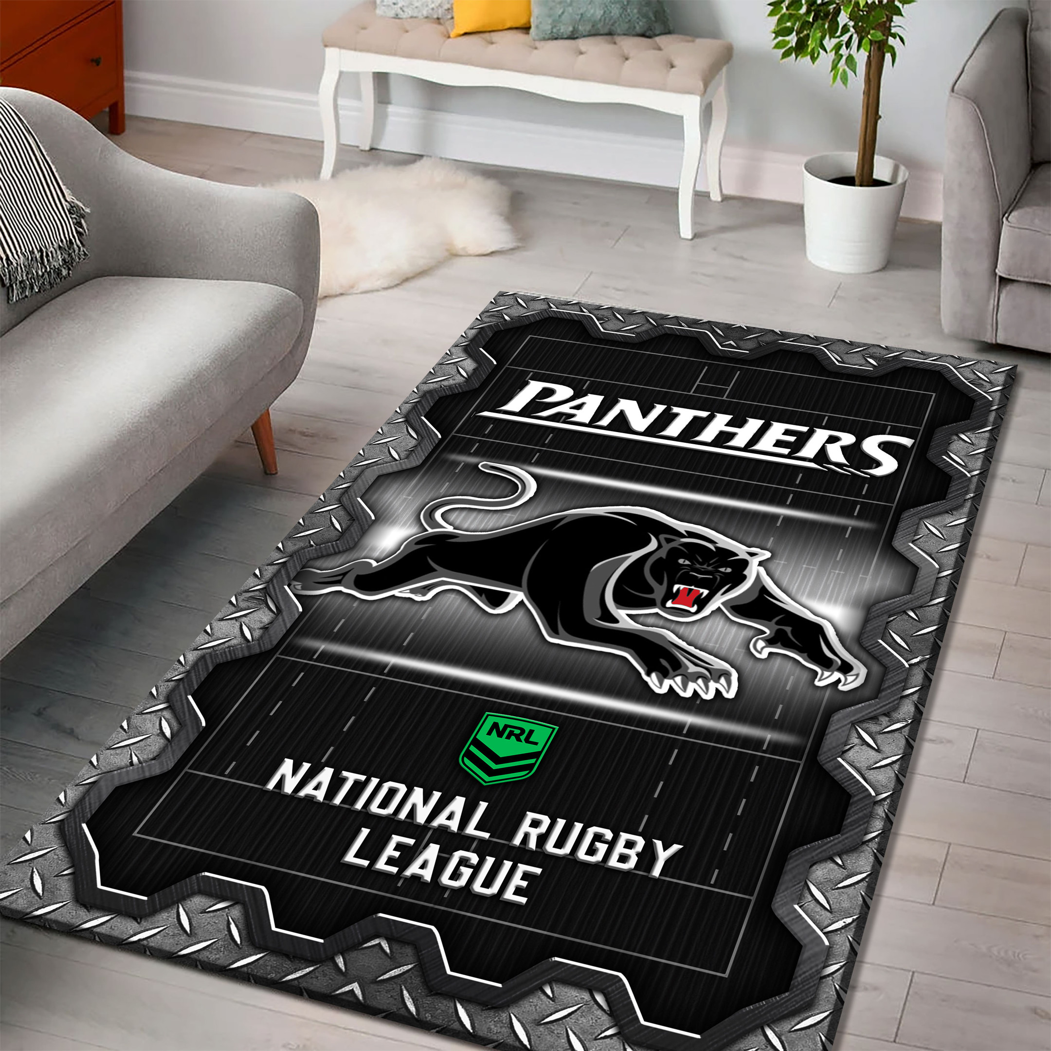 Penrith Panthers Area Rugs 42 - Famjoys Penrith Panthers Area Rugs 42 - Famjoys
