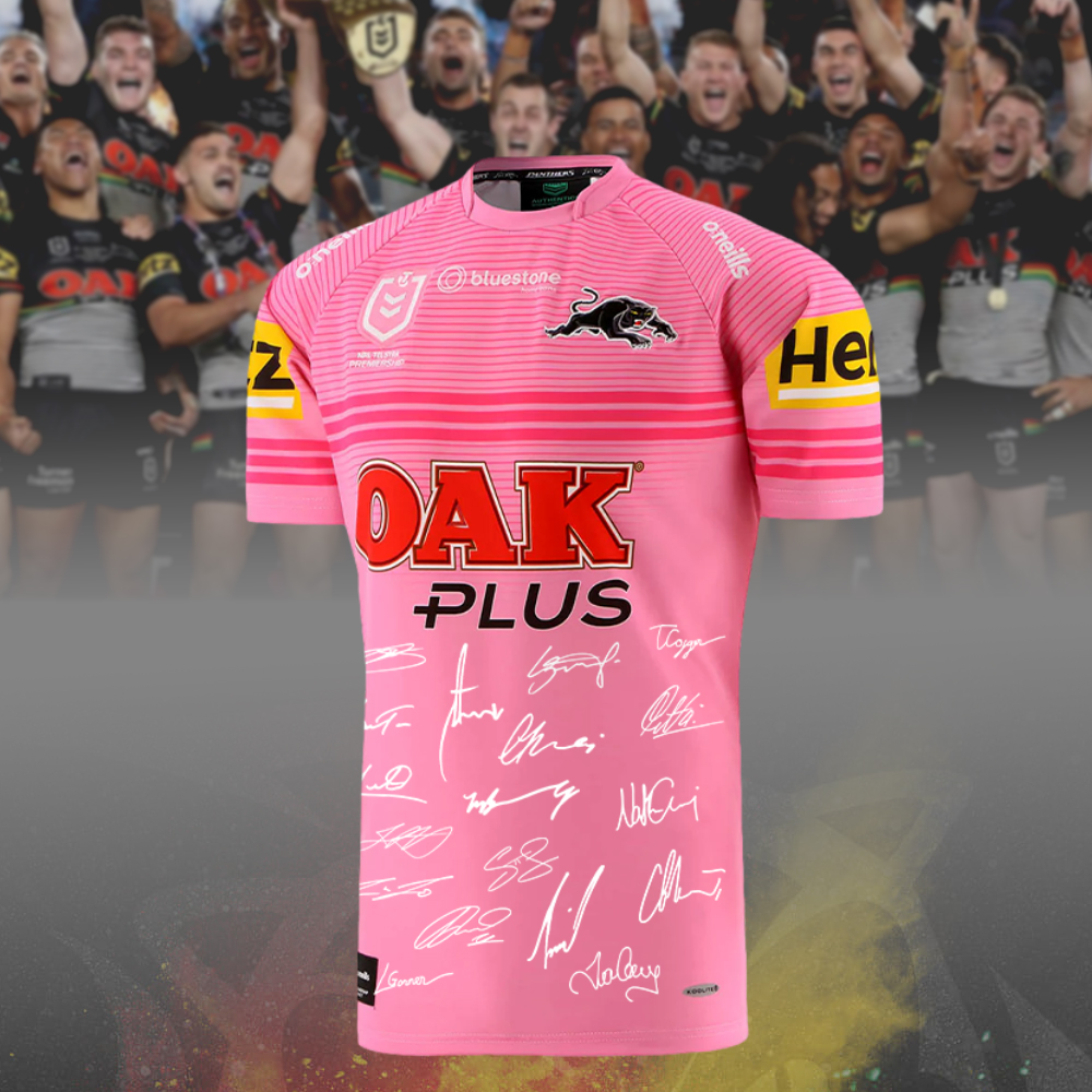 Penrith Panthers Champions Signature Jersey - Famjoys Penrith Panthers Champions Signature Jersey - Famjoys