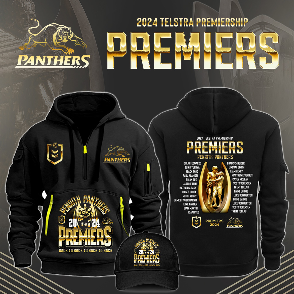Penrith Panthers New Hoodie + Jogger + Caps Fashions TL Gold - Famjoys Penrith Panthers New Hoodie + Jogger + Caps Fashions TL Gold - Famjoys