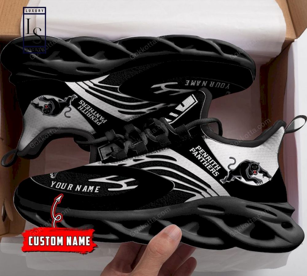 Penrith Panthers NRL Personalized Max Soul Shoes - Famjoys Penrith Panthers NRL Personalized Max Soul Shoes - Famjoys