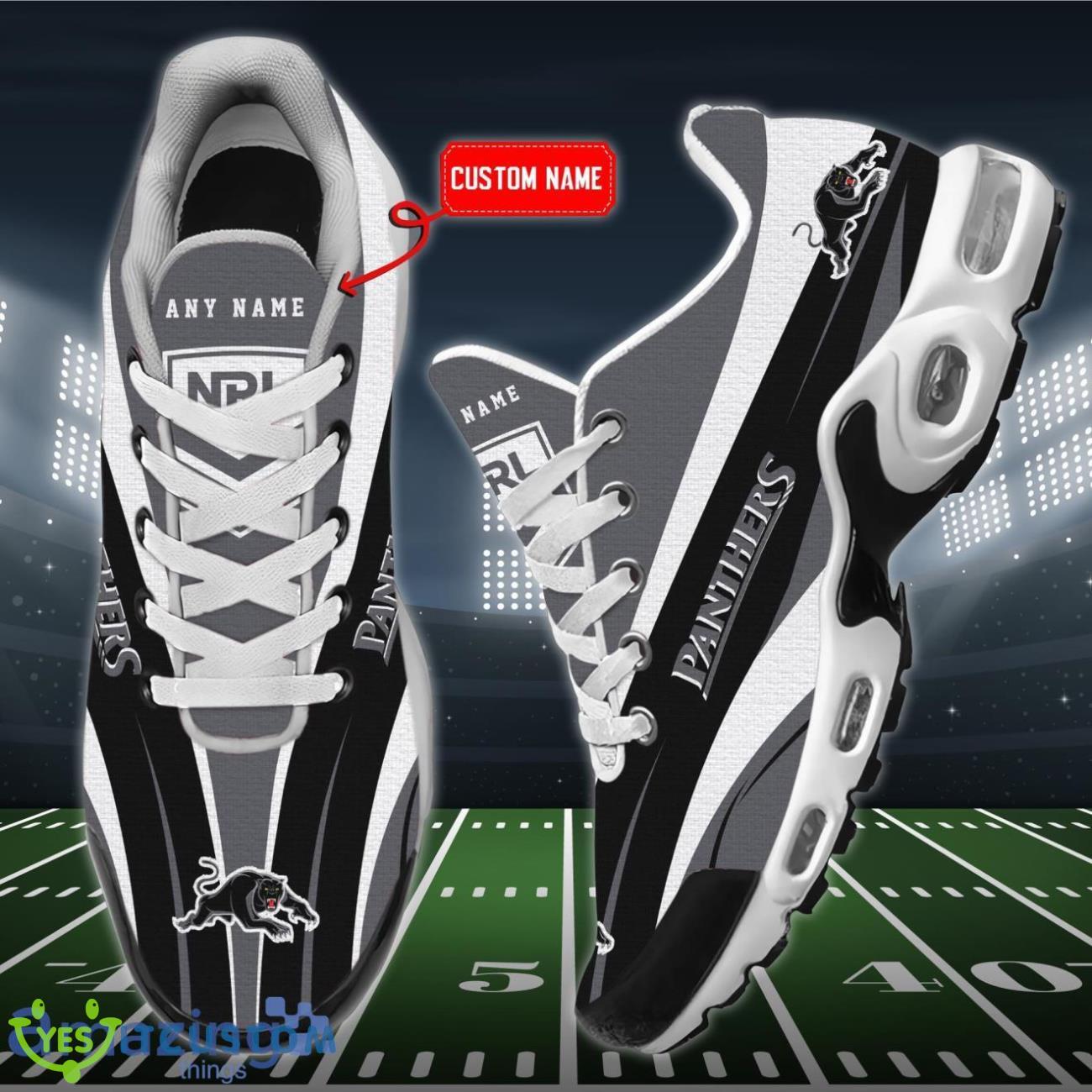 Penrith Panthers Personalized Name Air Cushion Sports Shoes Sneaker KLTNS220409 - Famjoys Penrith Panthers Personalized Name Air Cushion Sports Shoes Sneaker KLTNS220409 - Famjoys