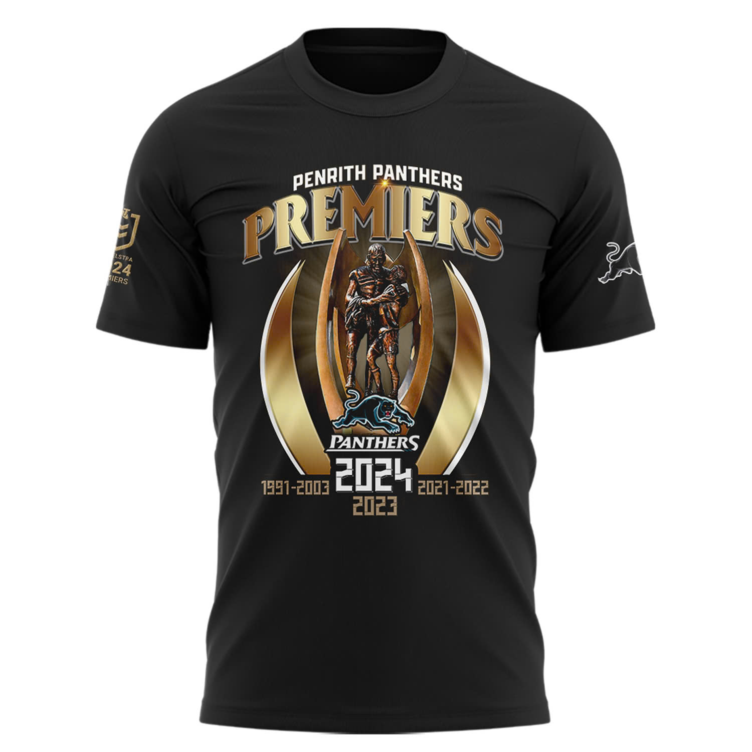 Penrith Panthers Premiers Tee - Famjoys Penrith Panthers Premiers Tee - Famjoys