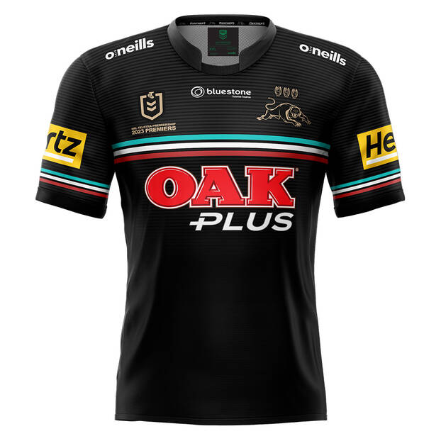 Penrith Panthers Premiers Three-Peat Premiers Jersey - Famjoys Penrith Panthers Premiers Three-Peat Premiers Jersey - Famjoys